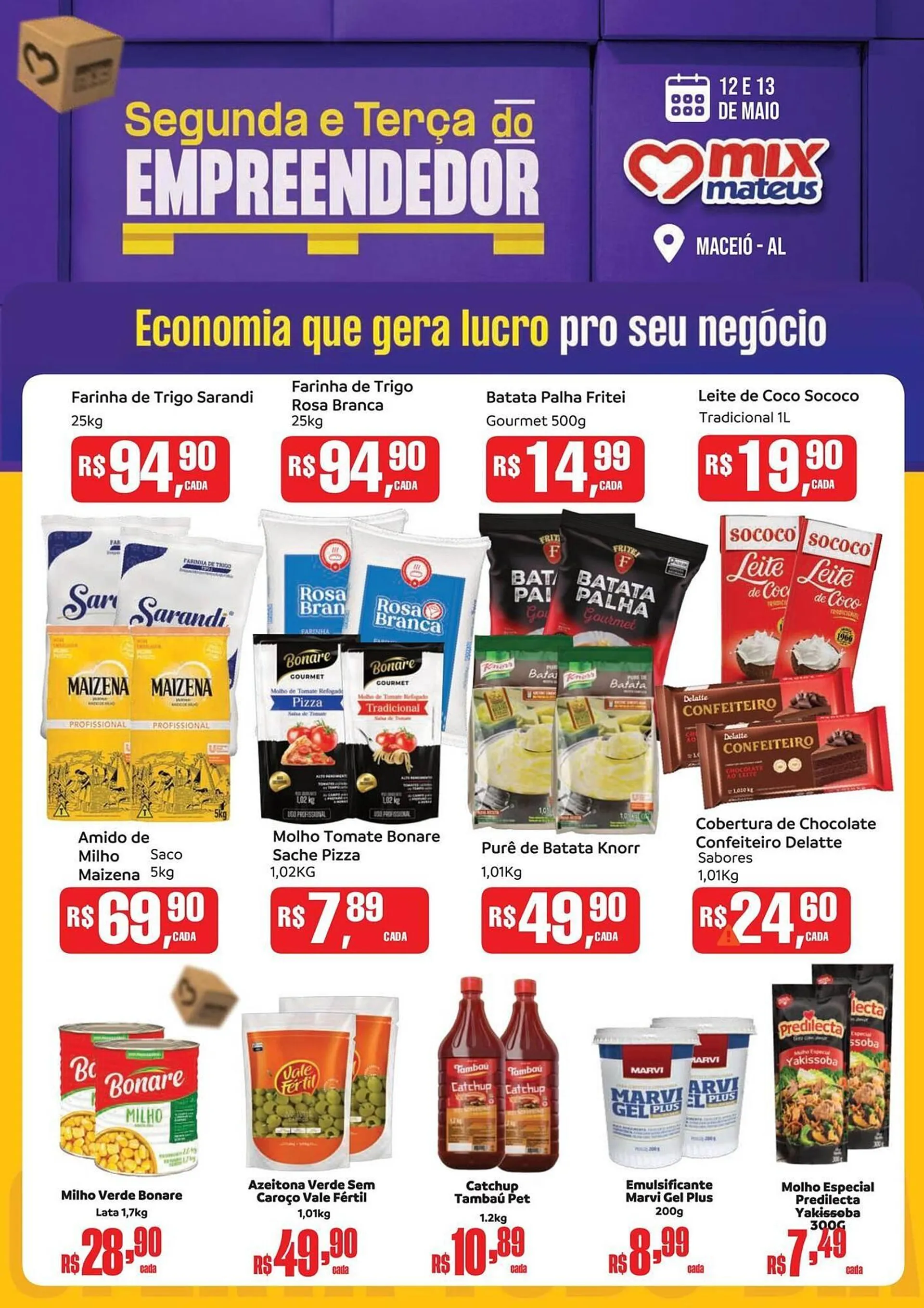 Encarte de Catálogo Supermercados Mateus 12 de maio até 13 de maio 2025 - Pagina 1