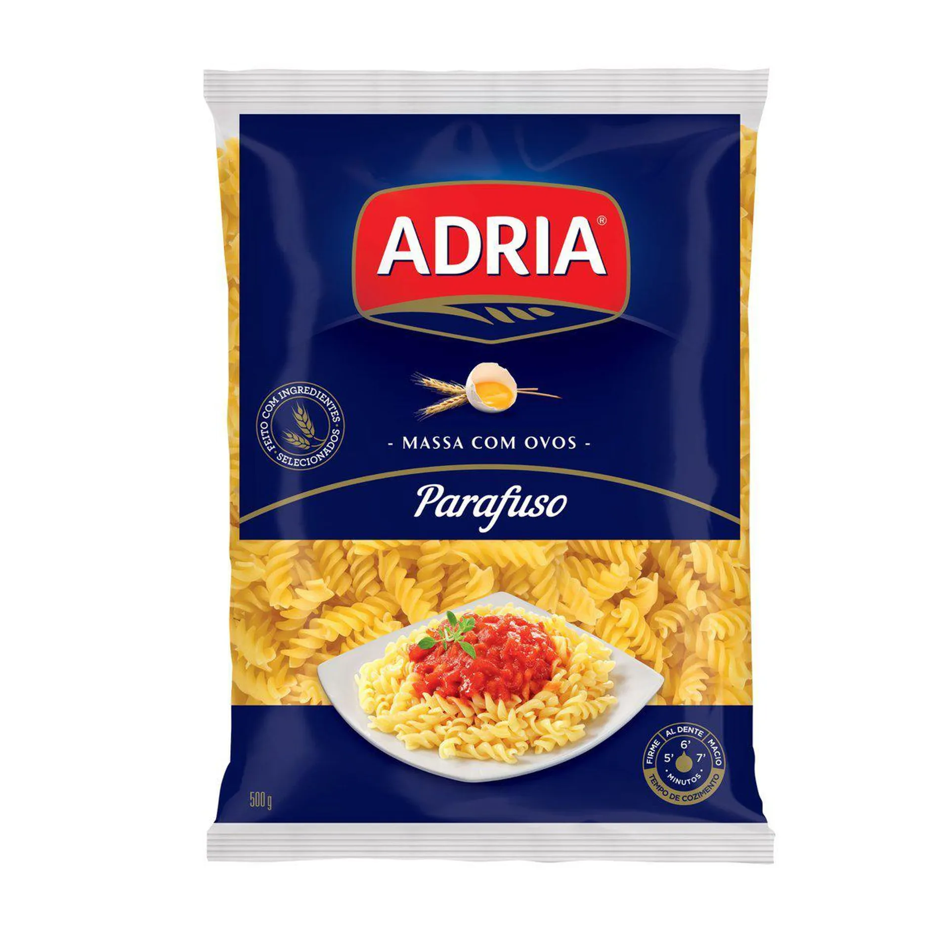 Macarrão ADRIA com Ovos Parafuso 500g