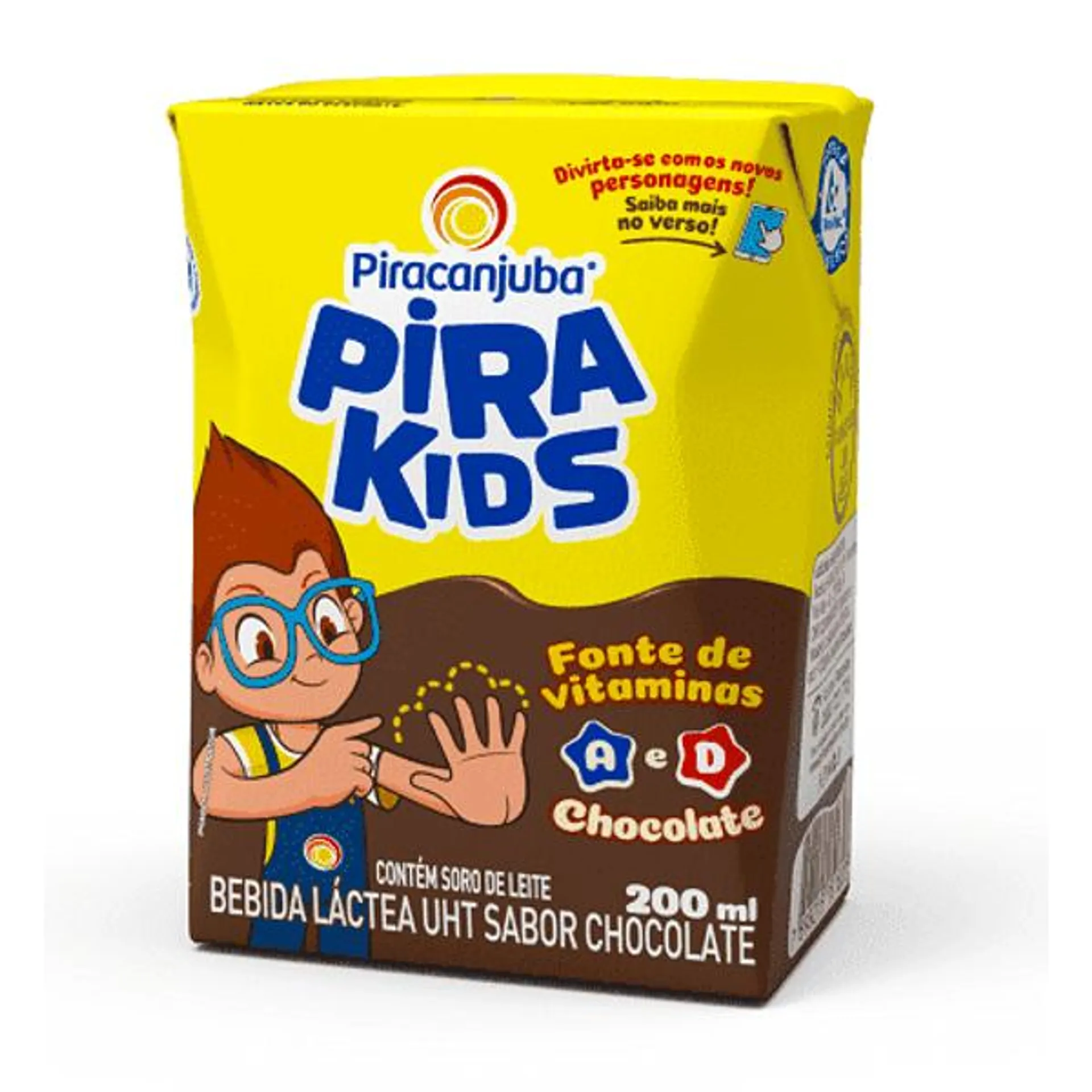 Bebida Lactea UHT Pirakids Chocolate 200ml