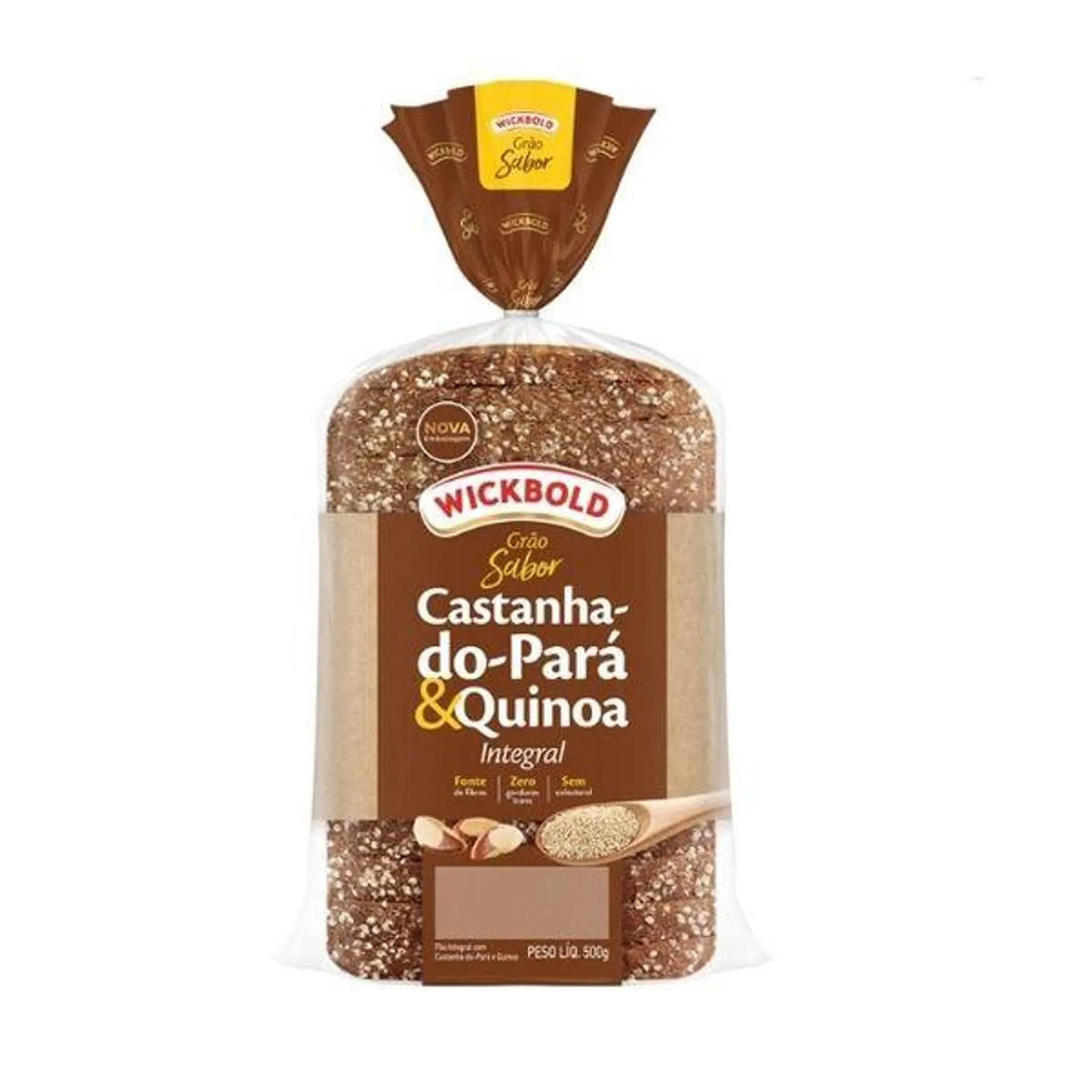 Pão Wickbold Grão Sabor Integral Castanha do Pará e Quinoa 350g