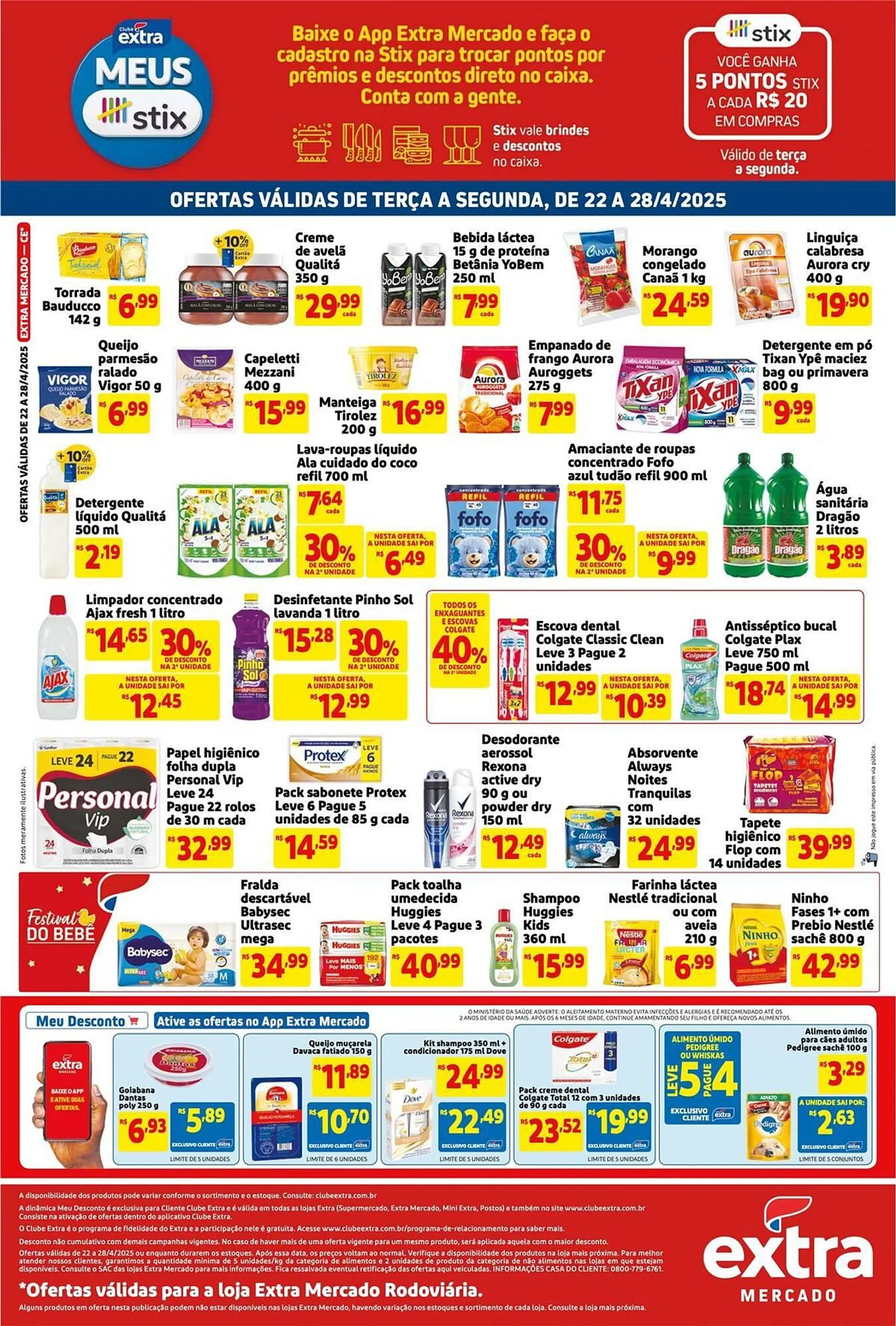 Encarte de Catálogo Extra 22 de abril até 28 de abril 2025 - Pagina 2
