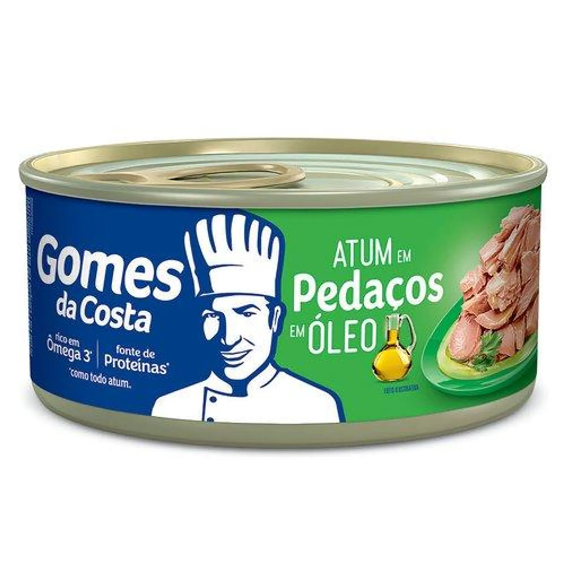 Atum em Pedaços em Óleo Gomes da Costa Lata 120g