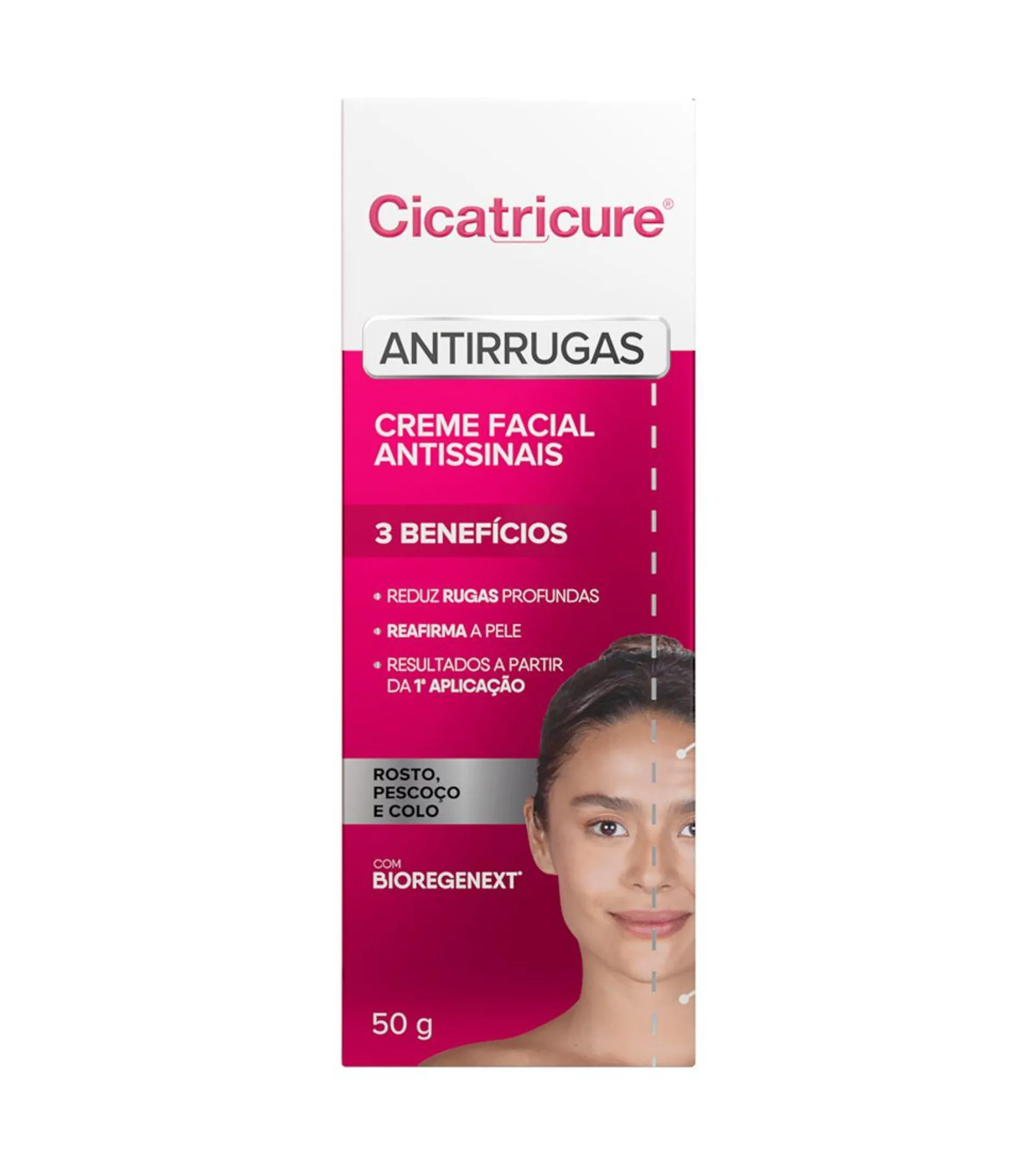 Creme Facial Antirrugas E Antissinais Cicatricure 50g