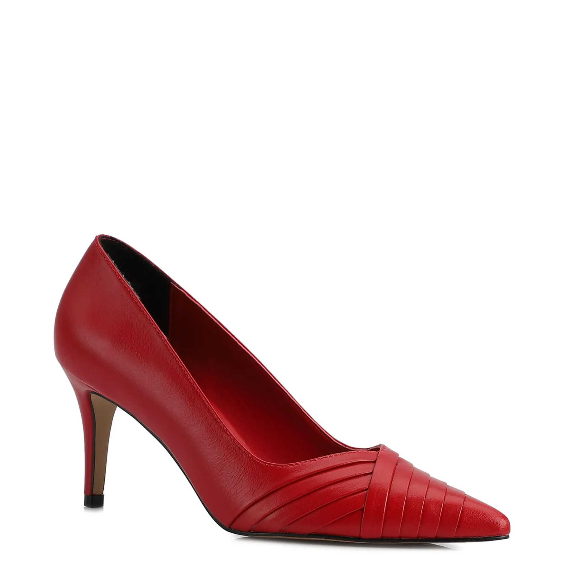 Scarpin Couro Vermelho