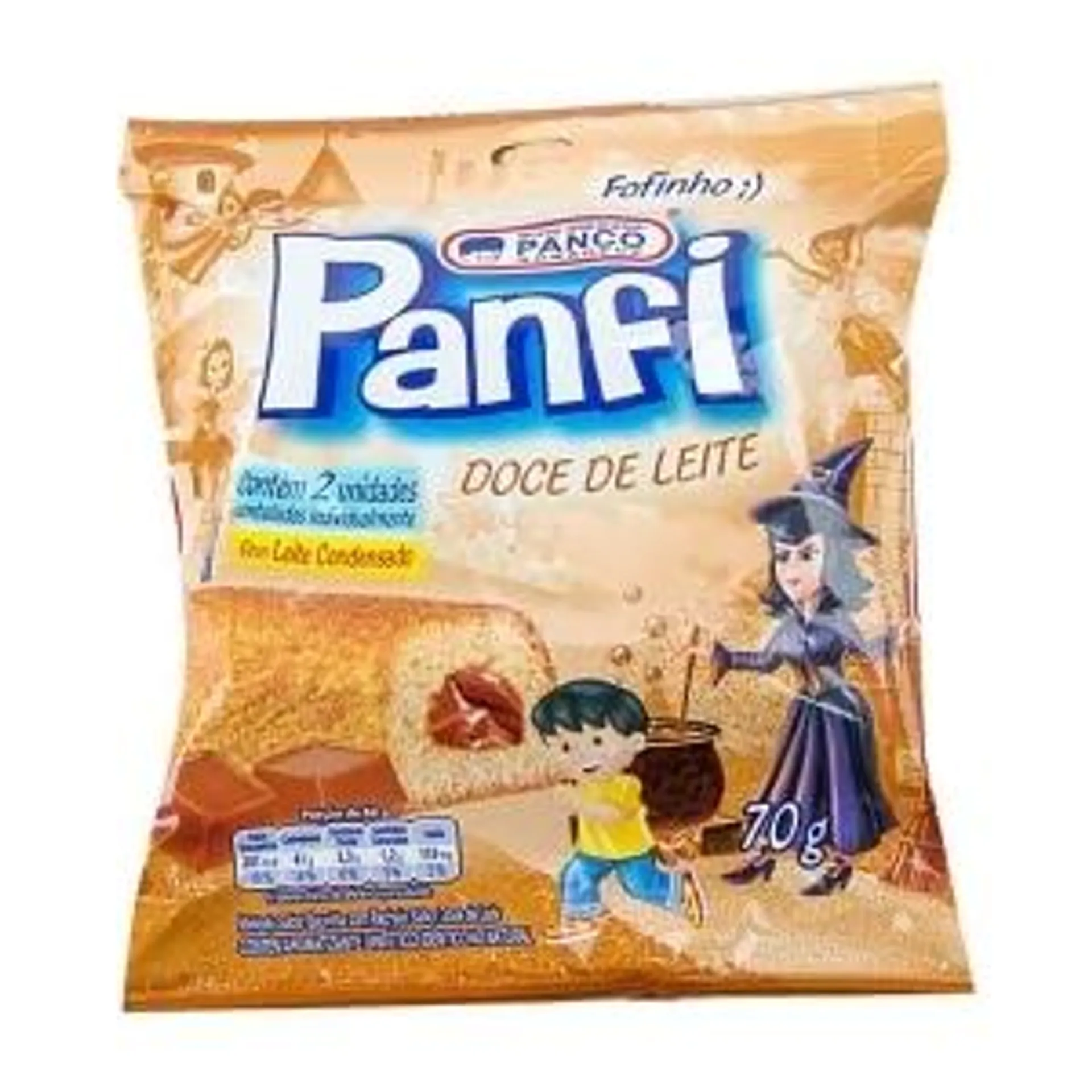 Mini Bolo Panfi Doce de Leite Panco 70g