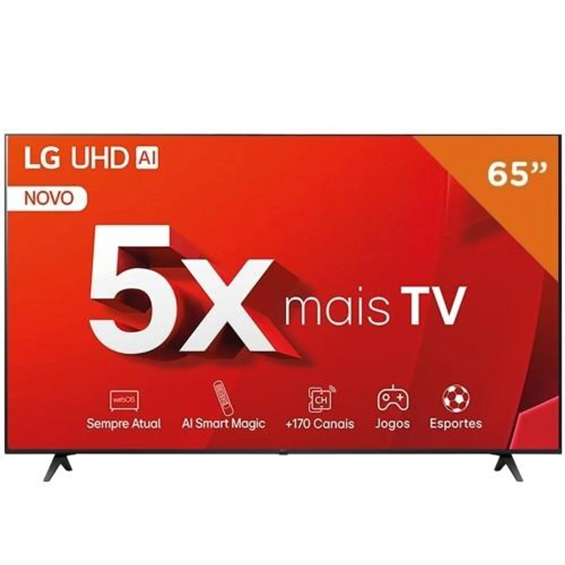 Smart TV LG 65 Polegadas 4K UHD LED, UT8050PSA