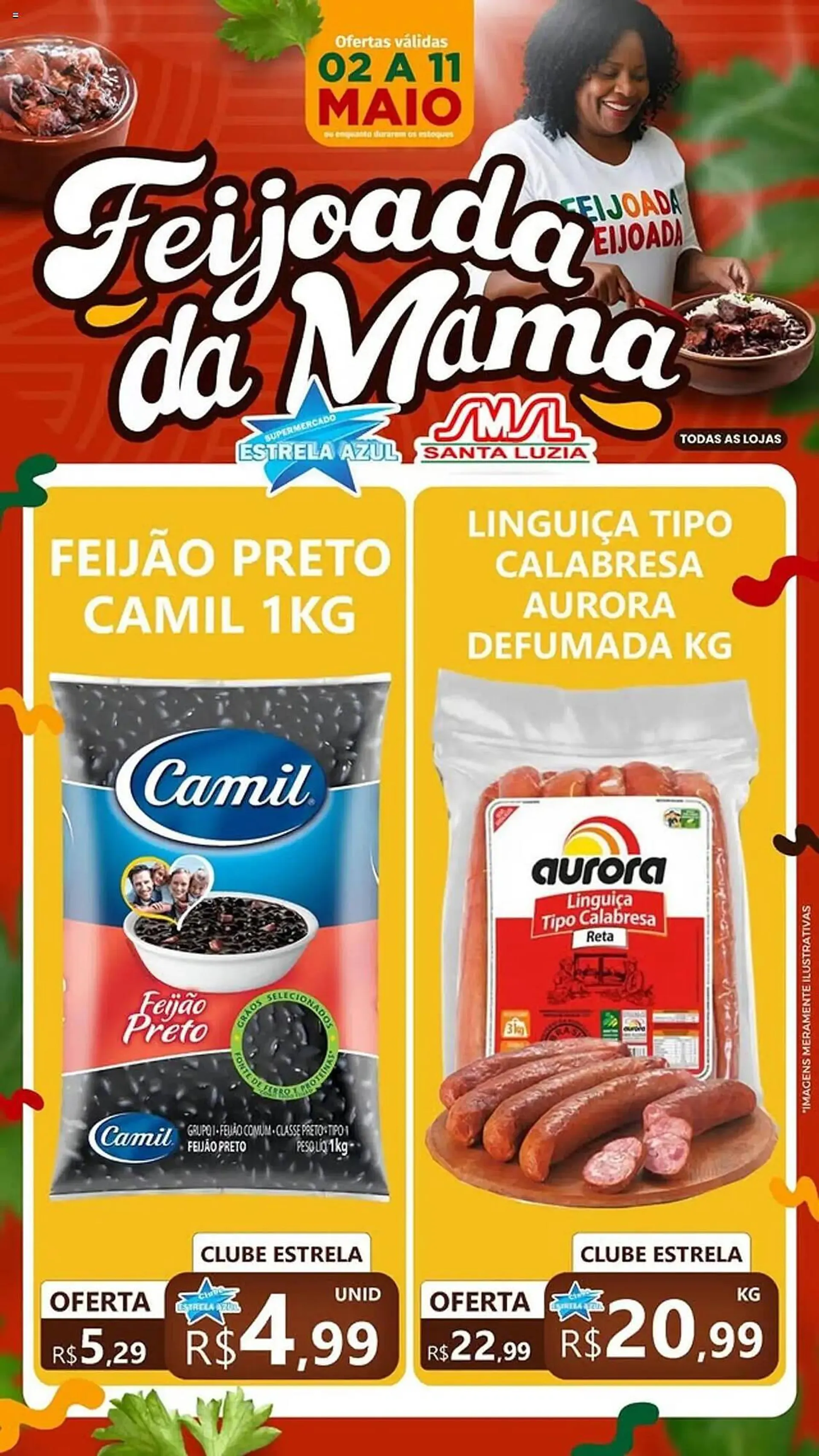 Encarte de Catálogo Supermercado Estrela Azul 2 de maio até 11 de maio 2025 - Pagina 1