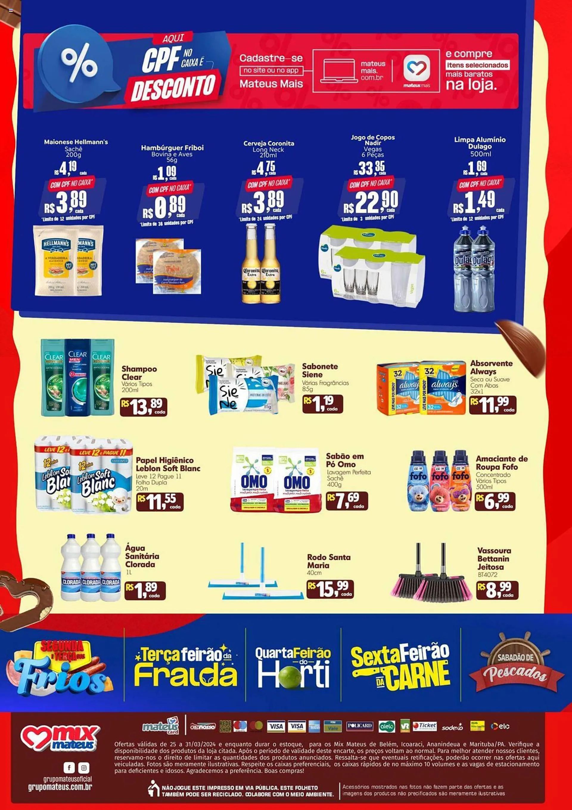 Encarte de Catálogo Supermercados Mateus 25 de março até 31 de março 2024 - Pagina 4