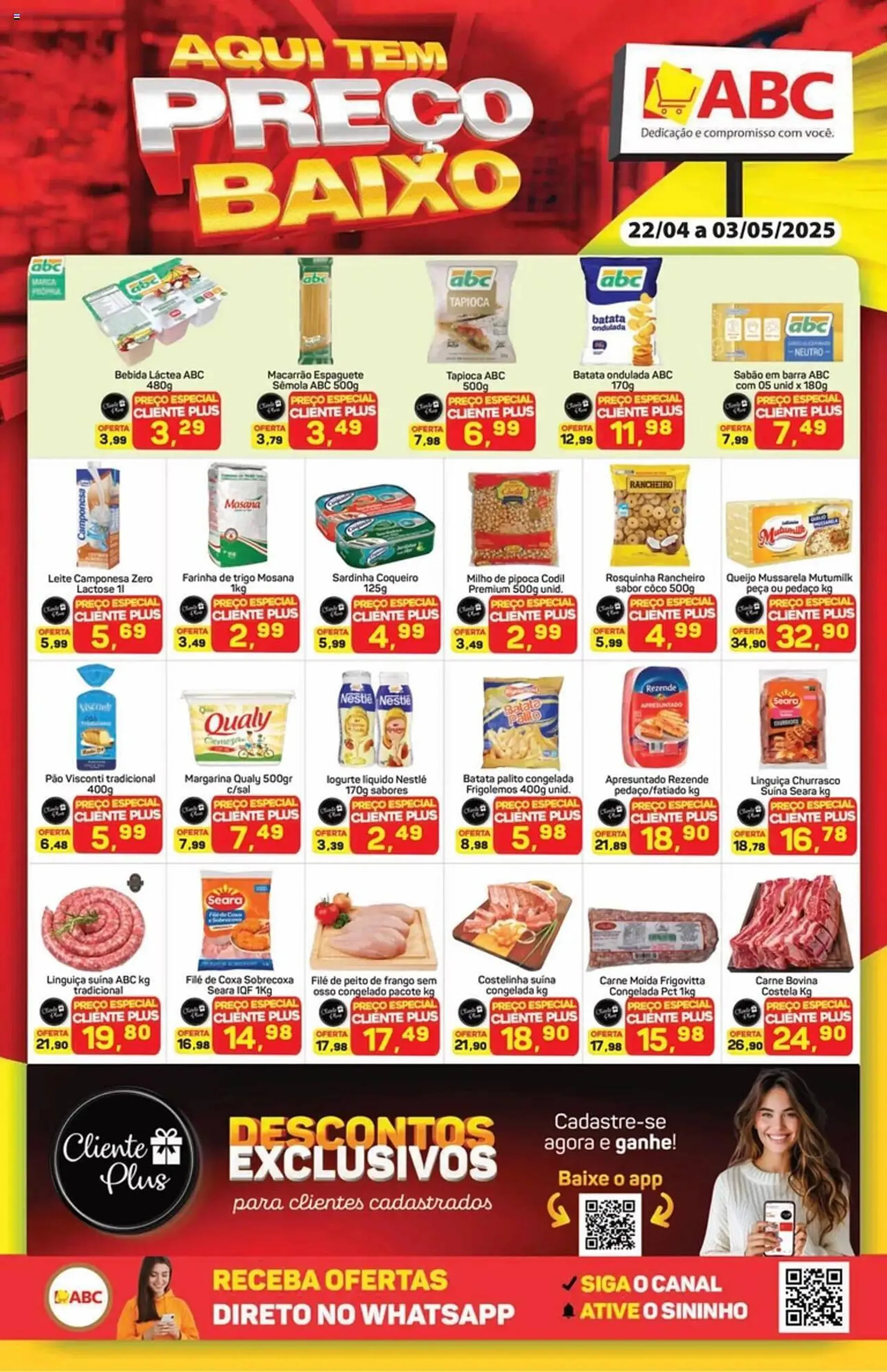 Encarte de Catálogo Supermercados ABC 22 de abril até 3 de maio 2025 - Pagina 1