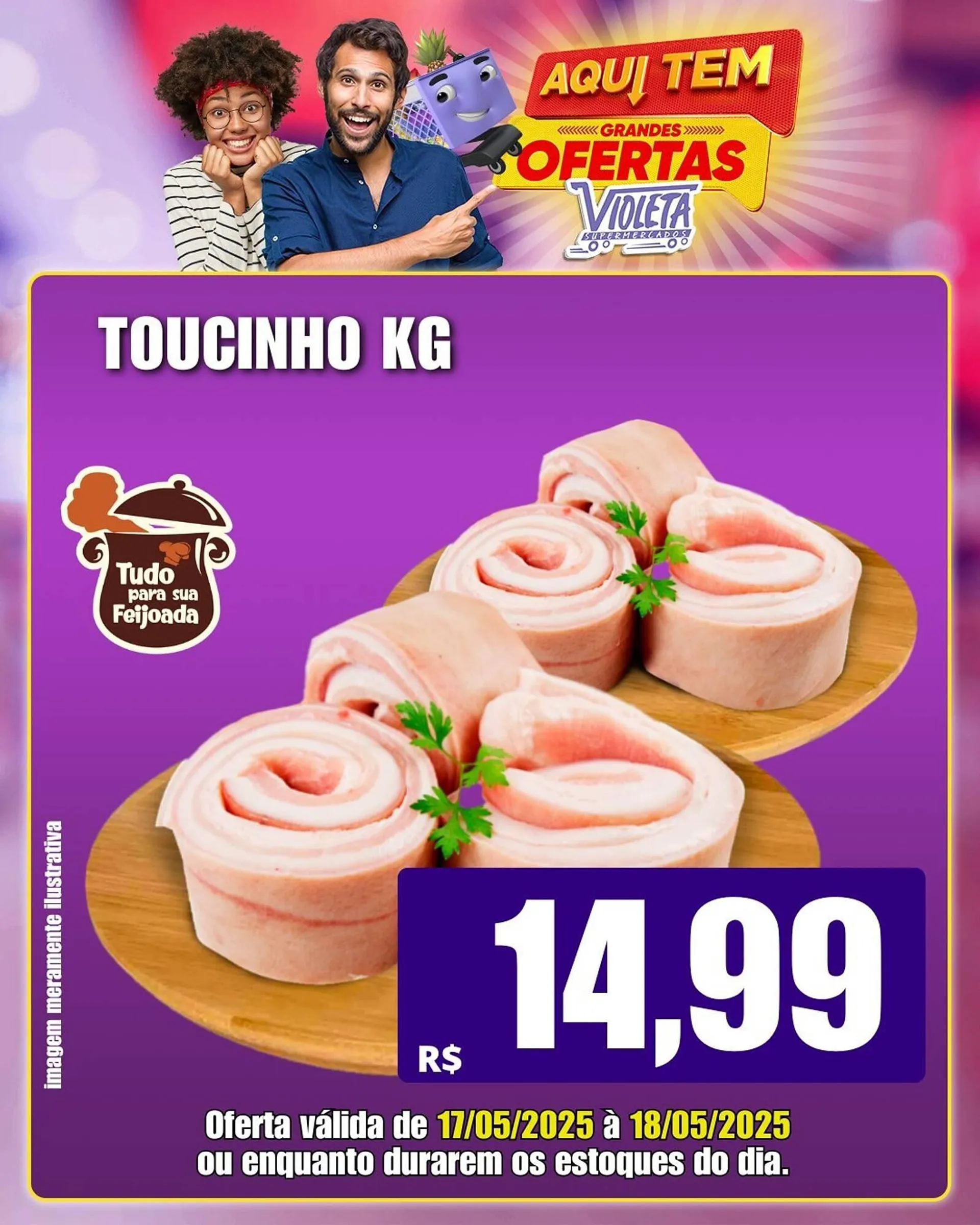 Encarte de Catálogo Violeta Supermercados 17 de maio até 18 de maio 2025 - Pagina 3