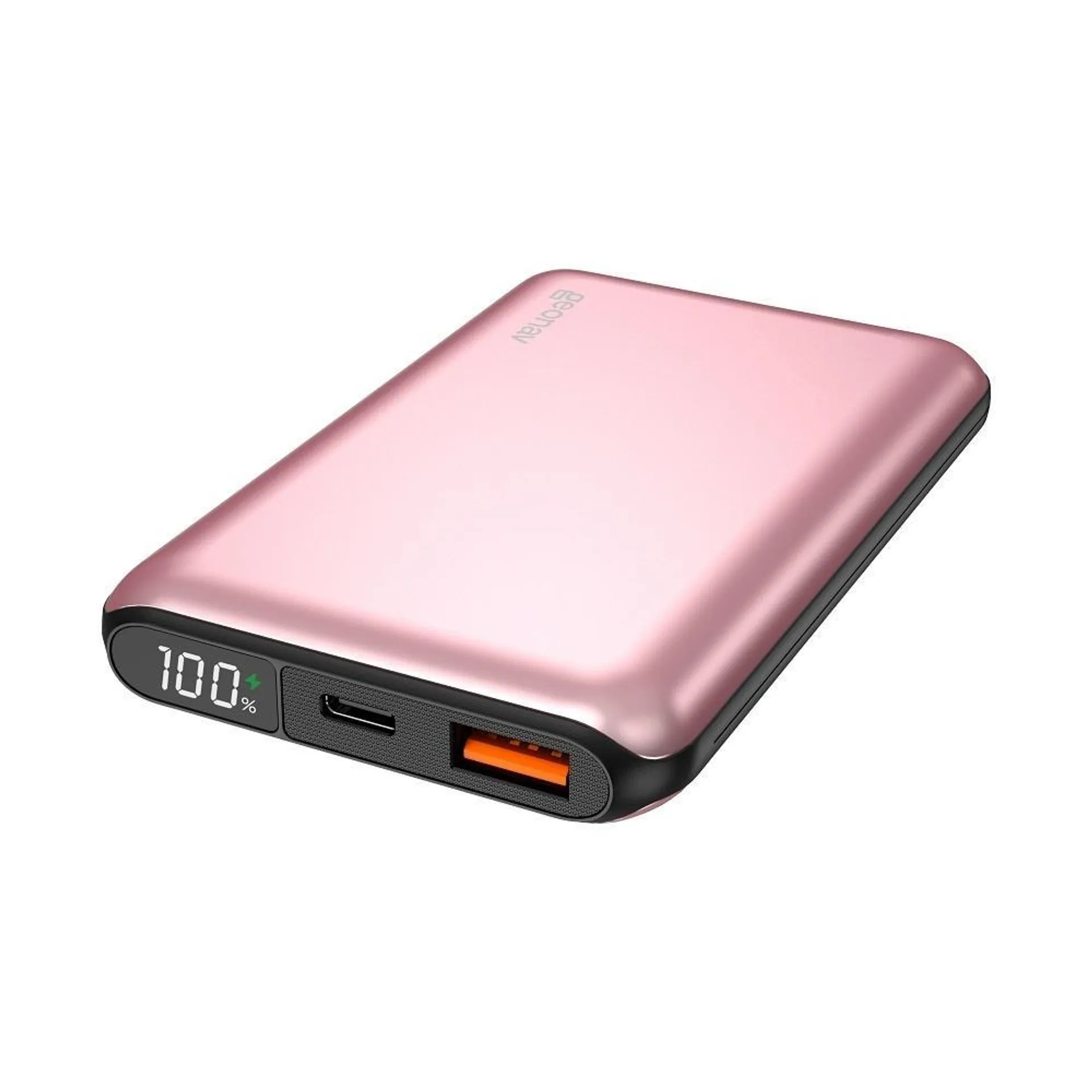 Carregador USB Portatil 10000mAh, Rosa Dourado, PB10K20WRG, GEONAV