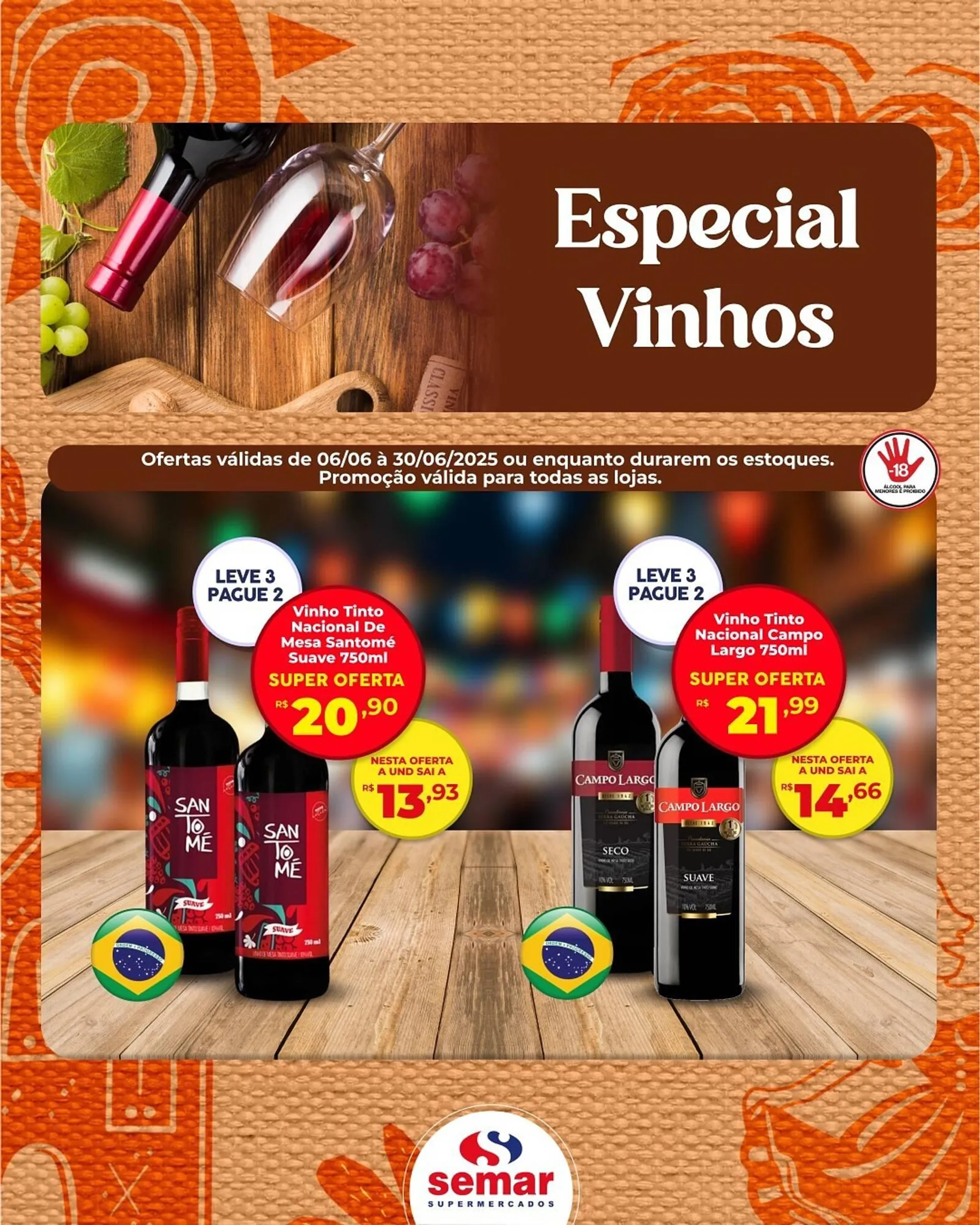 Encarte de Catálogo Semar Supermercado 11 de junho até 30 de junho 2025 - Pagina 2