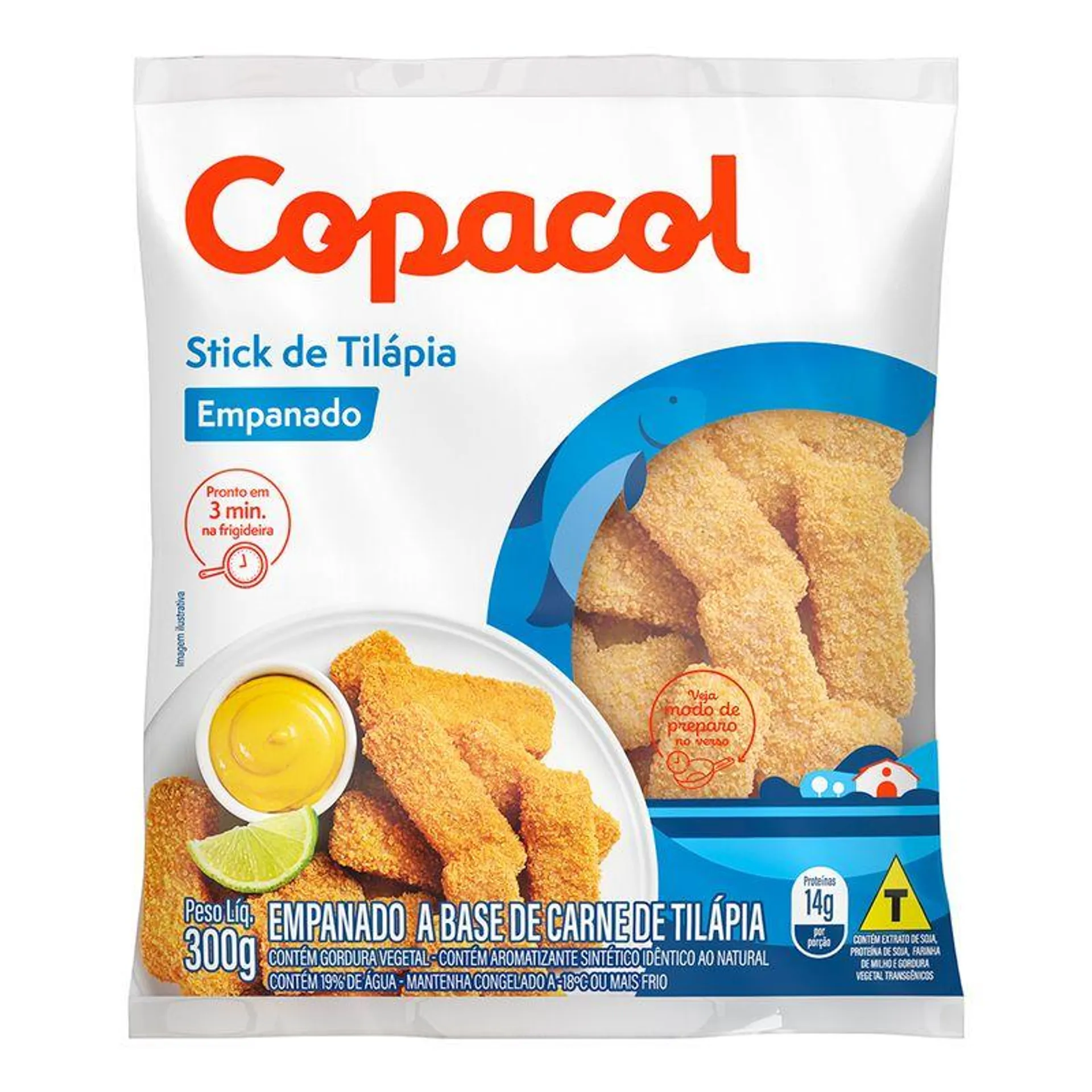 Peixe Tilápia Copacol Tirinhas Empanadas 300g