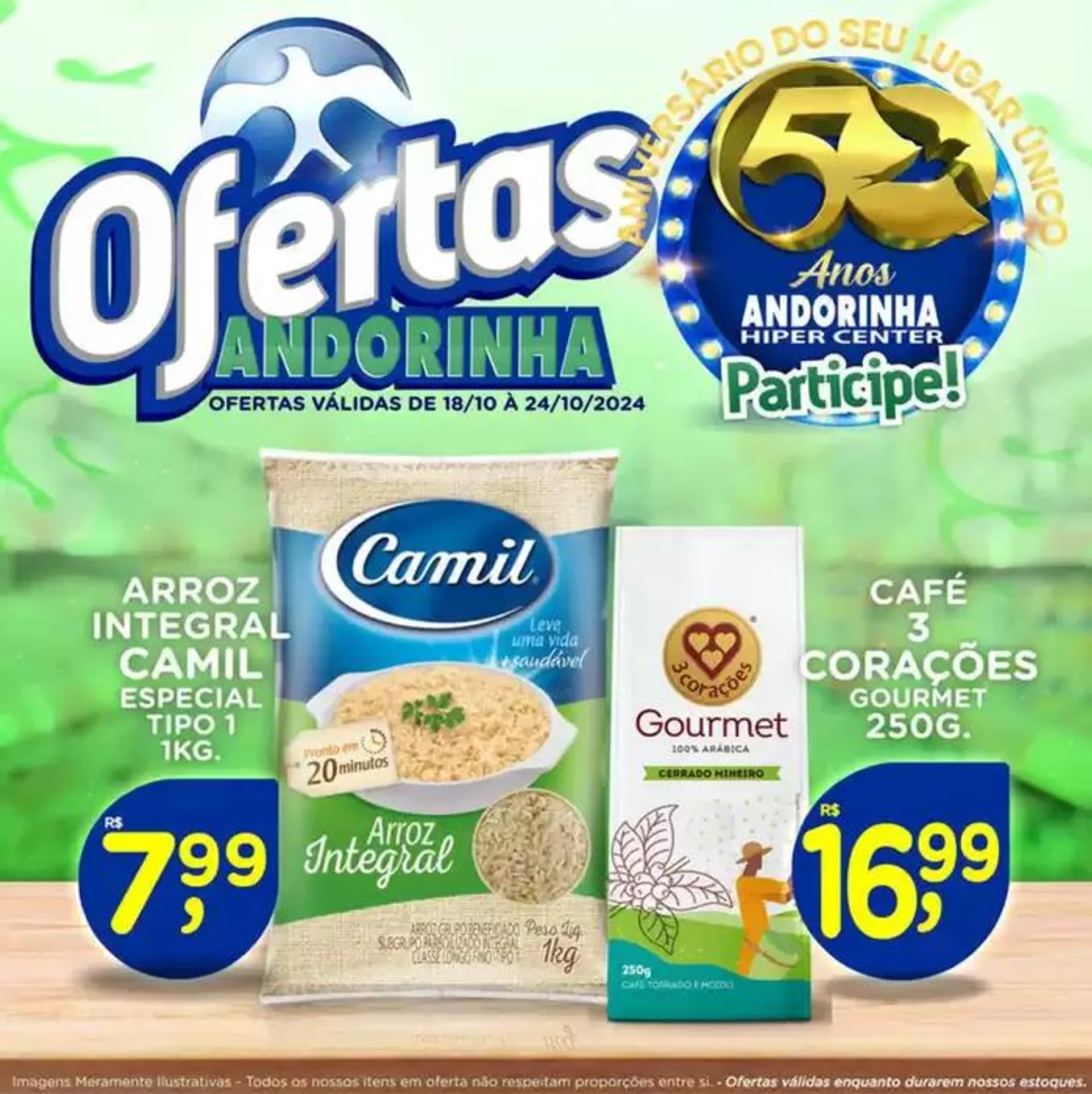 Encarte de Andorinha Hipermercado OFERTAS 18 de outubro até 24 de outubro 2024 - Pagina 1