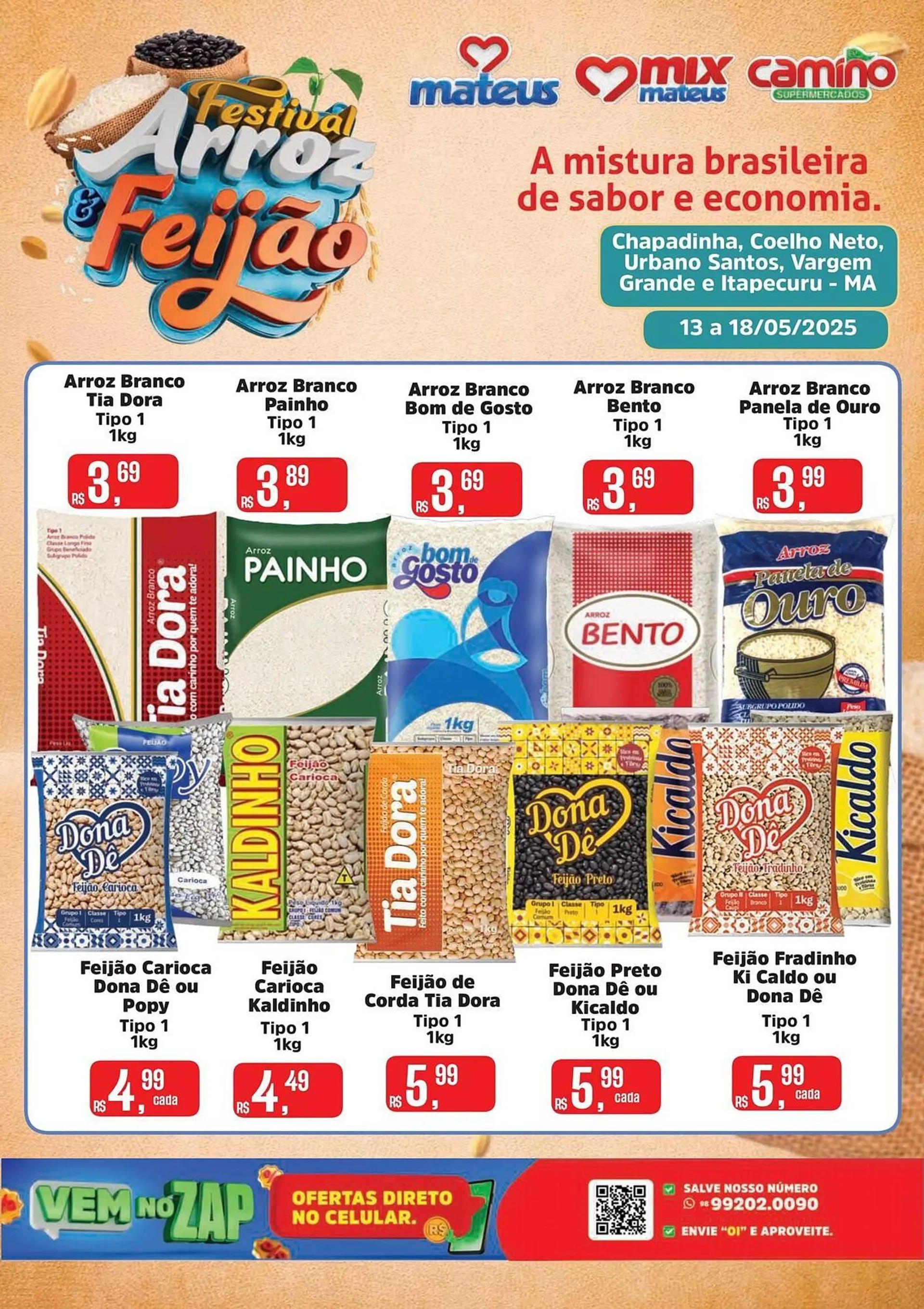 Encarte de Catálogo Supermercados Mateus 18 de maio até 18 de maio 2025 - Pagina 1