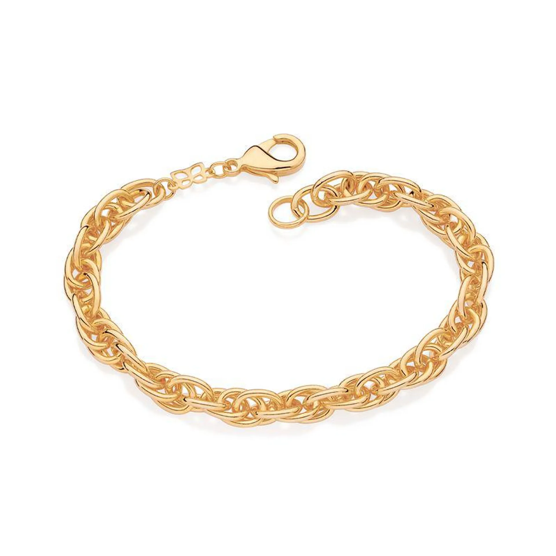 PULSEIRA GROSSA FOLHEADA A OURO 18K - TAM.19 5521341900