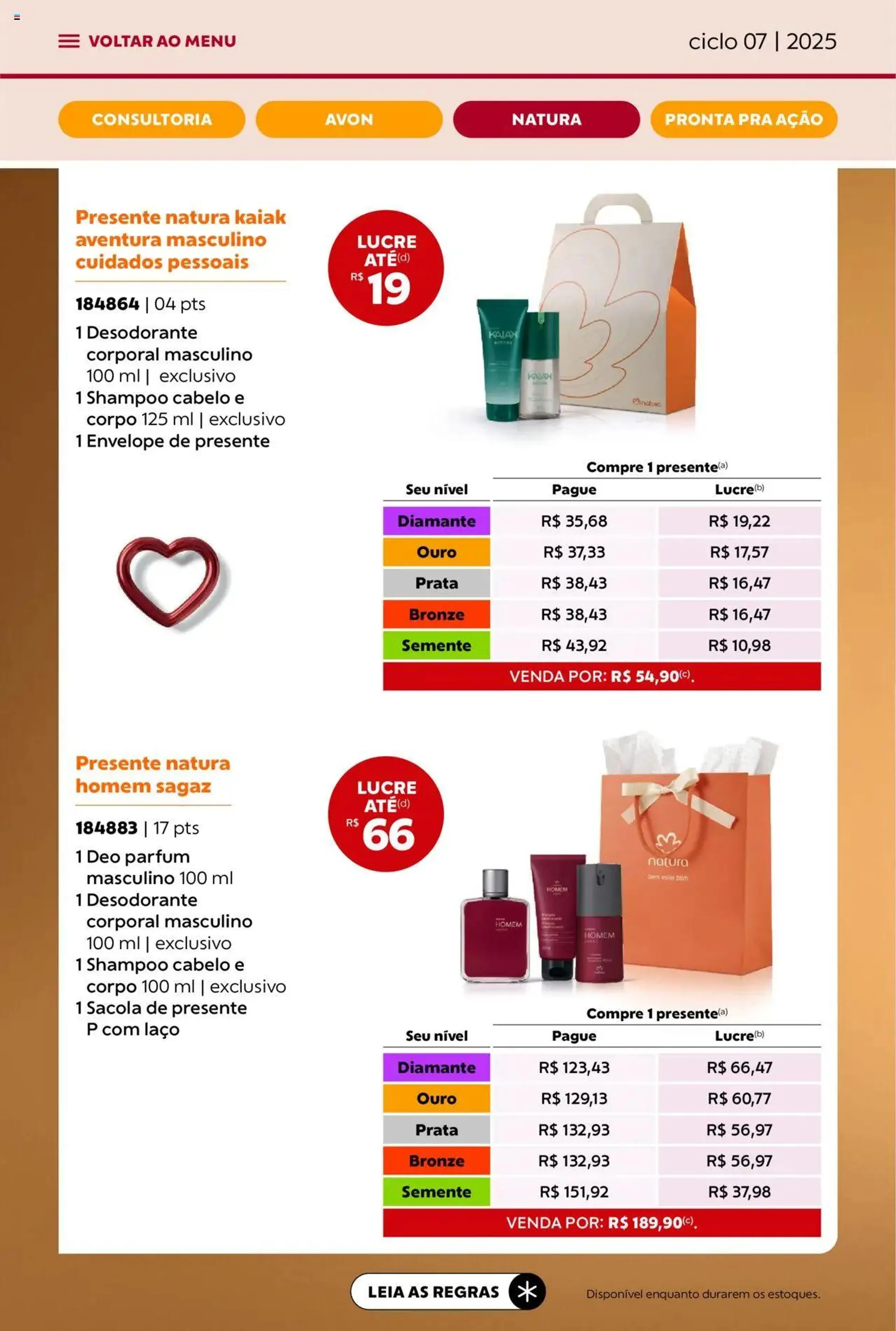 Encarte de Avon - Campanha 07: Minha Consultoria 3 de abril até 1 de maio 2025 - Pagina 67