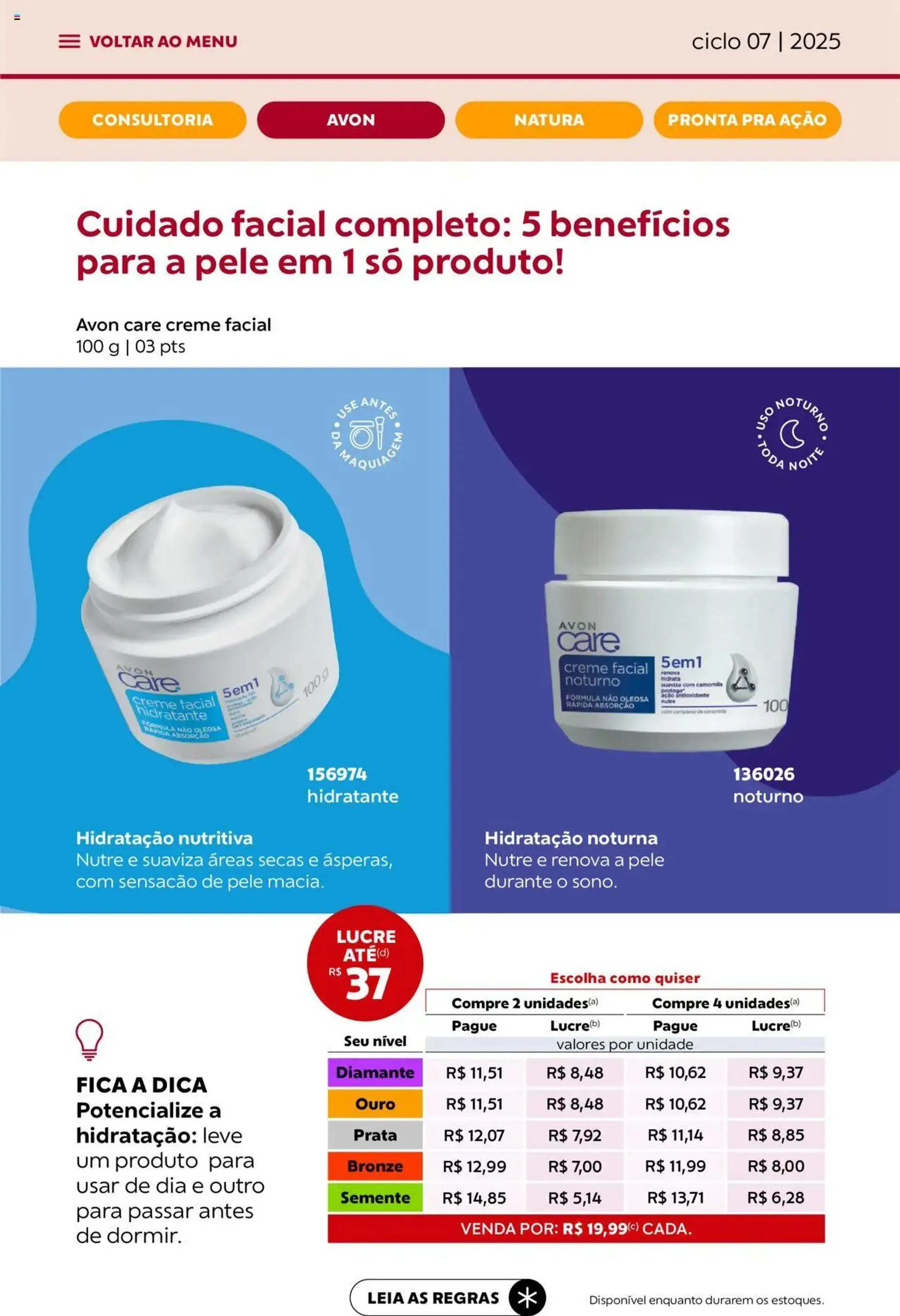 Encarte de Avon - Campanha 07: Minha Consultoria 3 de abril até 1 de maio 2025 - Pagina 32
