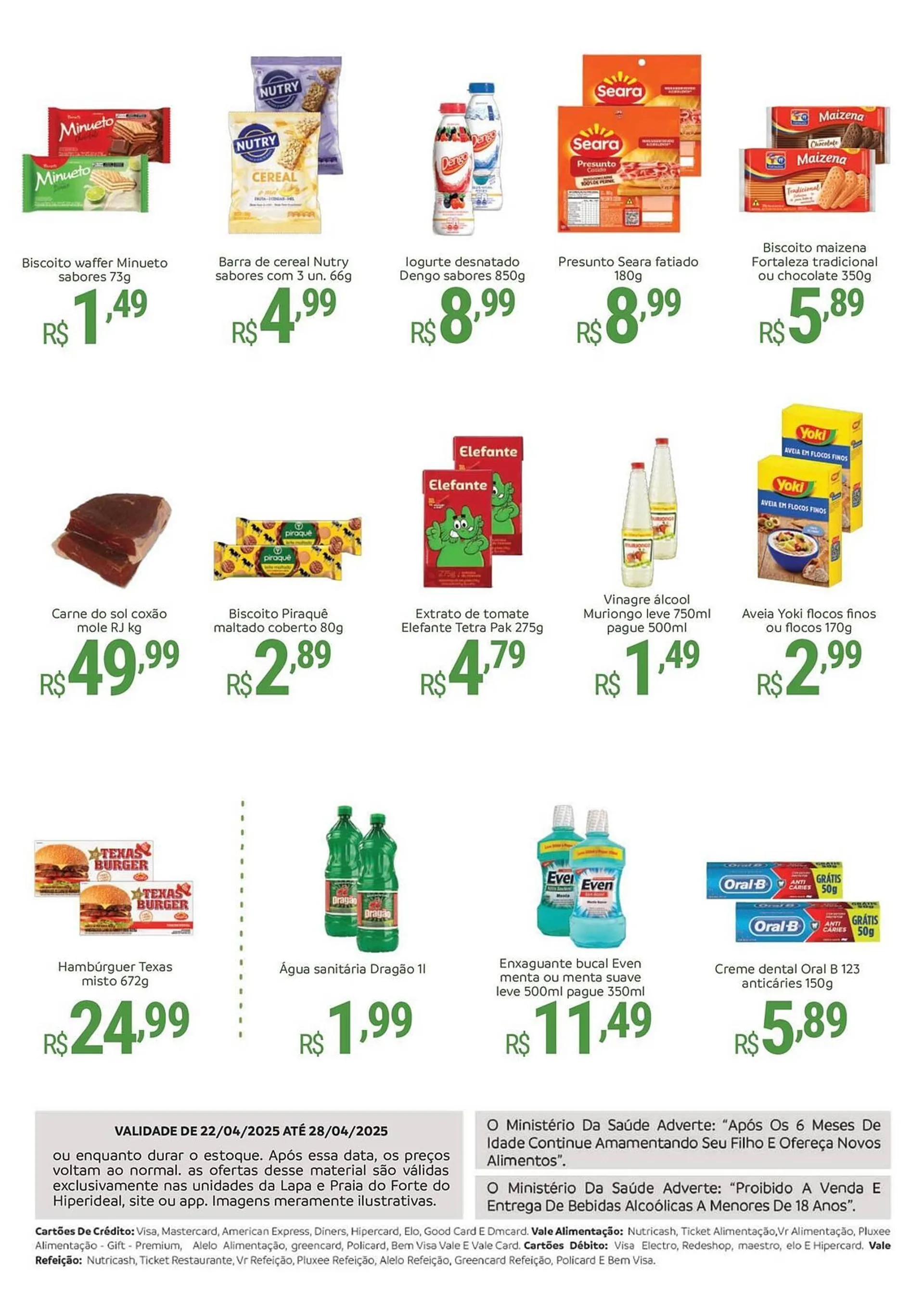Encarte de Catálogo Hiperideal Supermercados 22 de abril até 28 de abril 2025 - Pagina 2