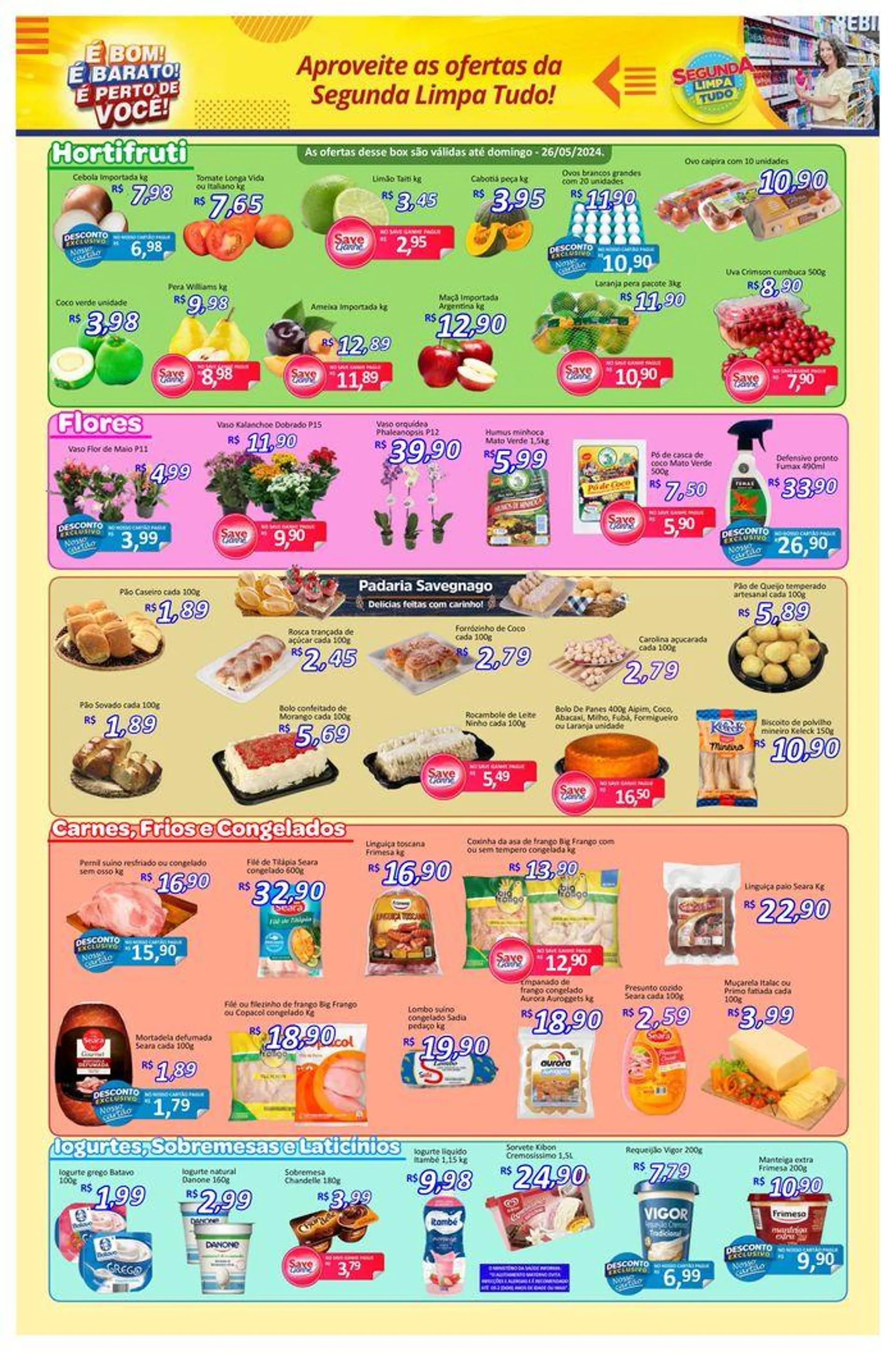 Encarte de Ofertas Supermercados Savegnago 23 de maio até 29 de maio 2024 - Pagina 2