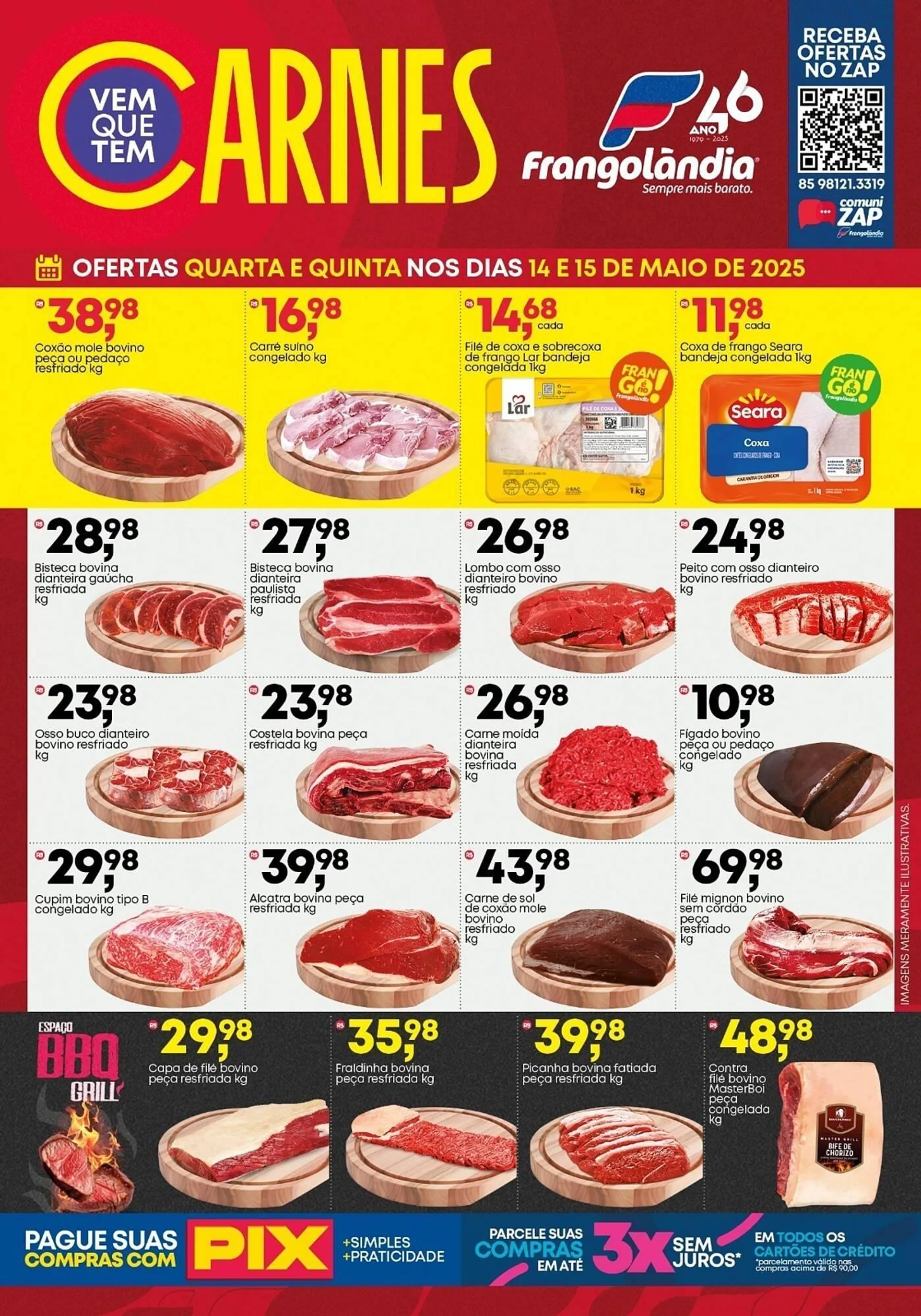 Encarte de Ofertas Frangolândia 13 de maio até 15 de maio 2025 - Pagina 1