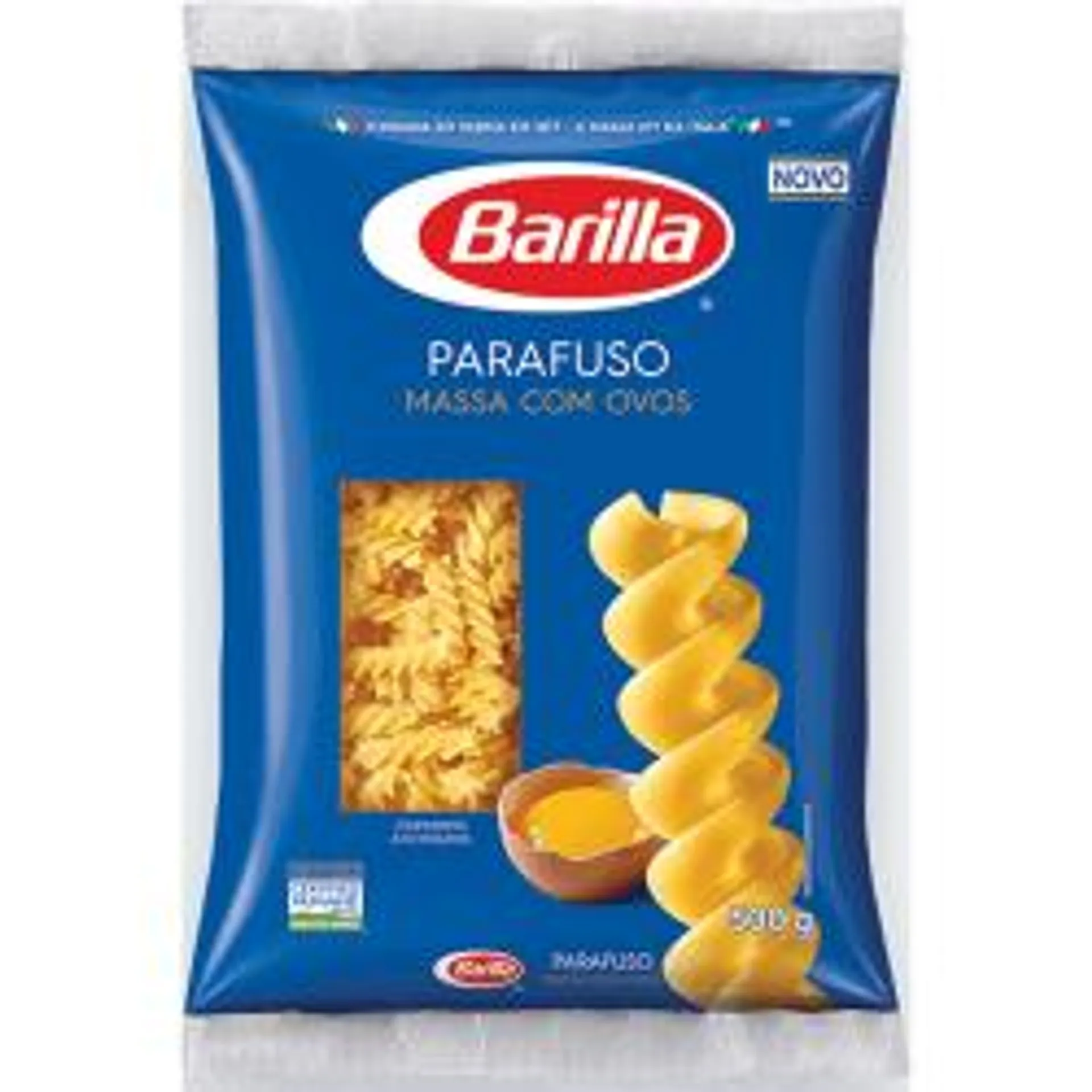 Macarrão Com Ovos Barilla Parafuso 500g