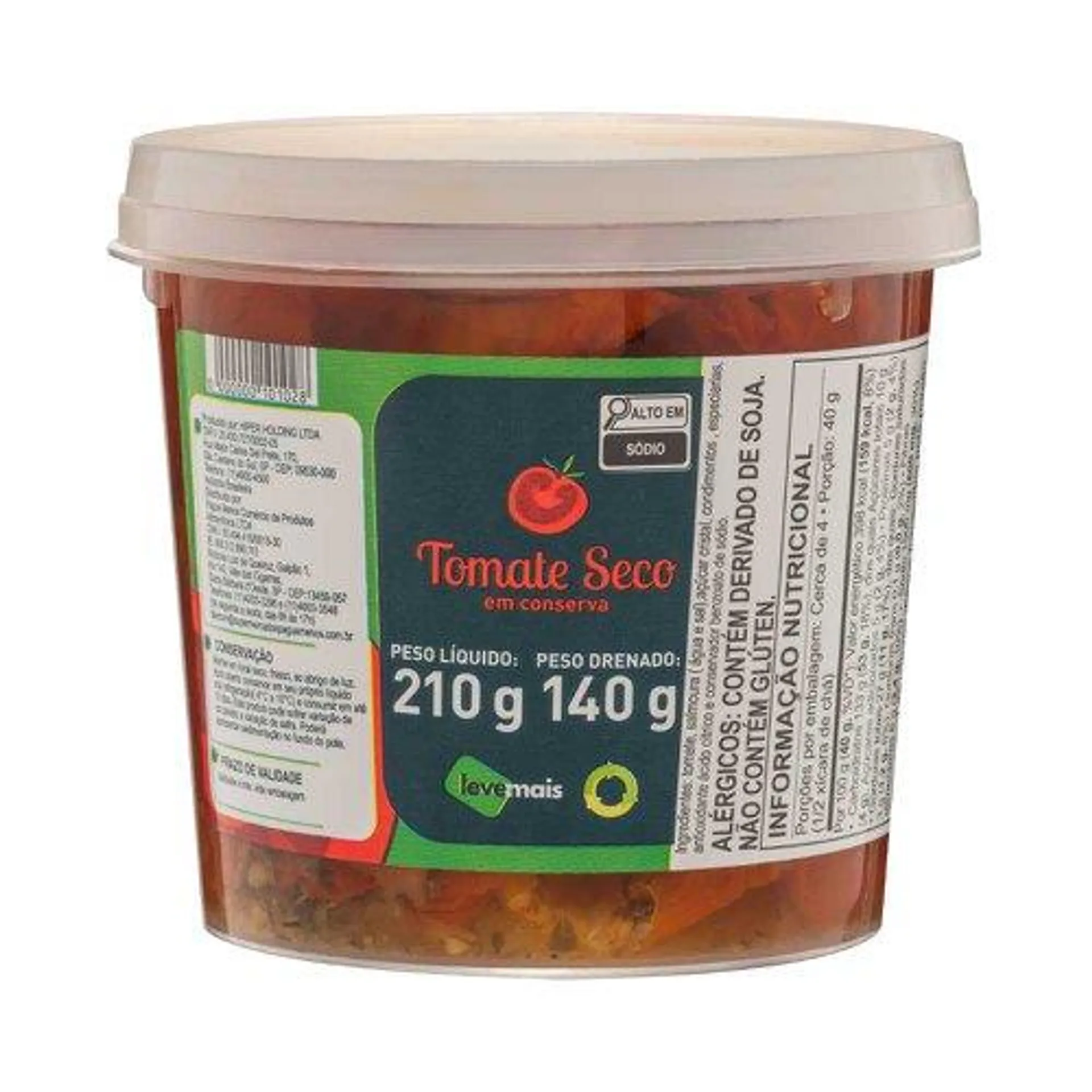 Tomate Seco Leve Mais Temperado 180g