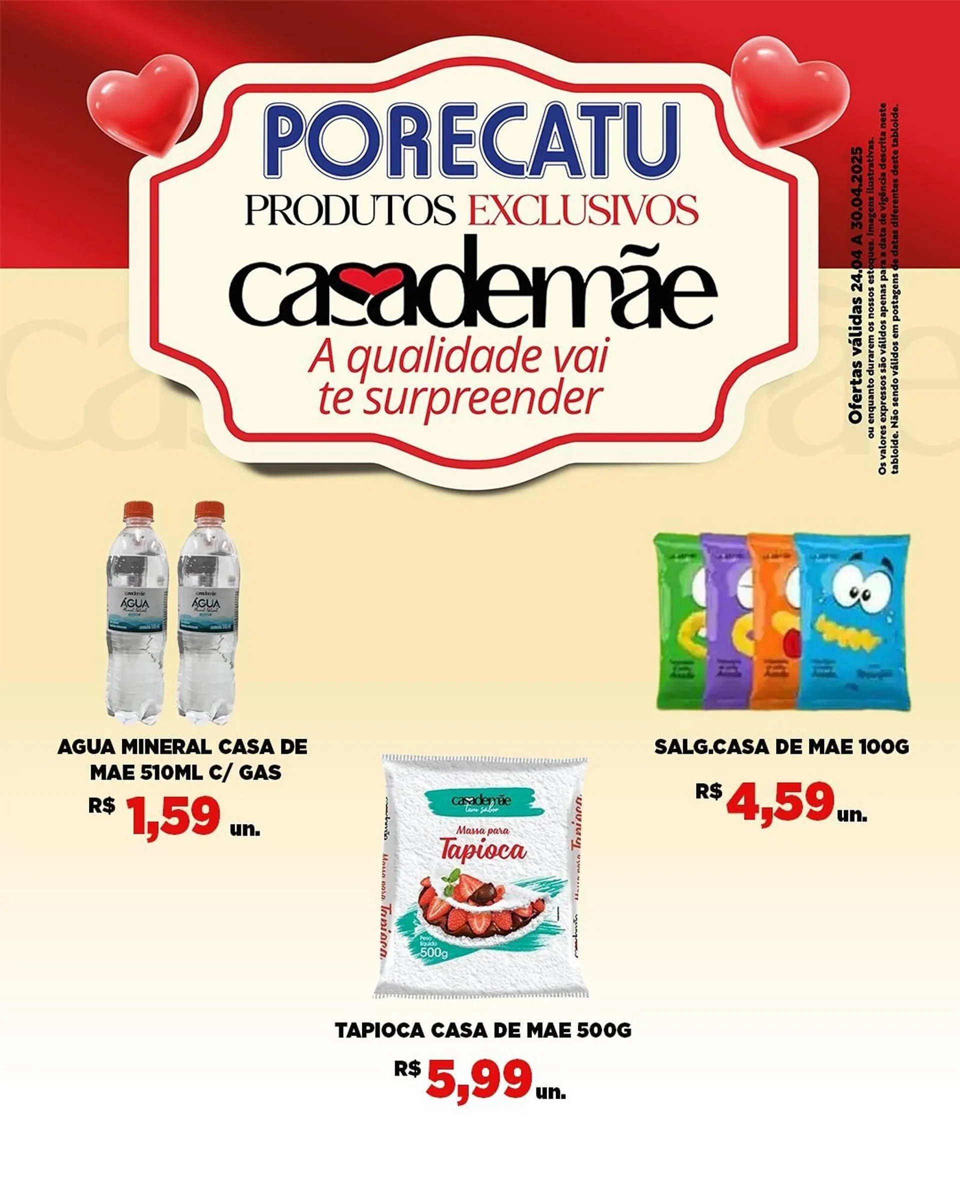 Encarte de Catálogo Supermercado Porecatu 24 de abril até 30 de abril 2025 - Pagina 1