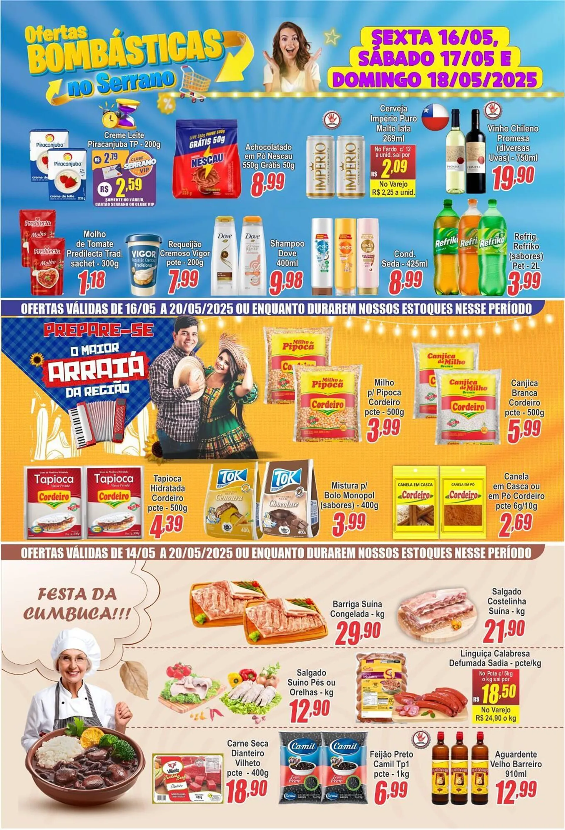Encarte de Catálogo Serrano Supermercado 13 de maio até 15 de maio 2025 - Pagina 2