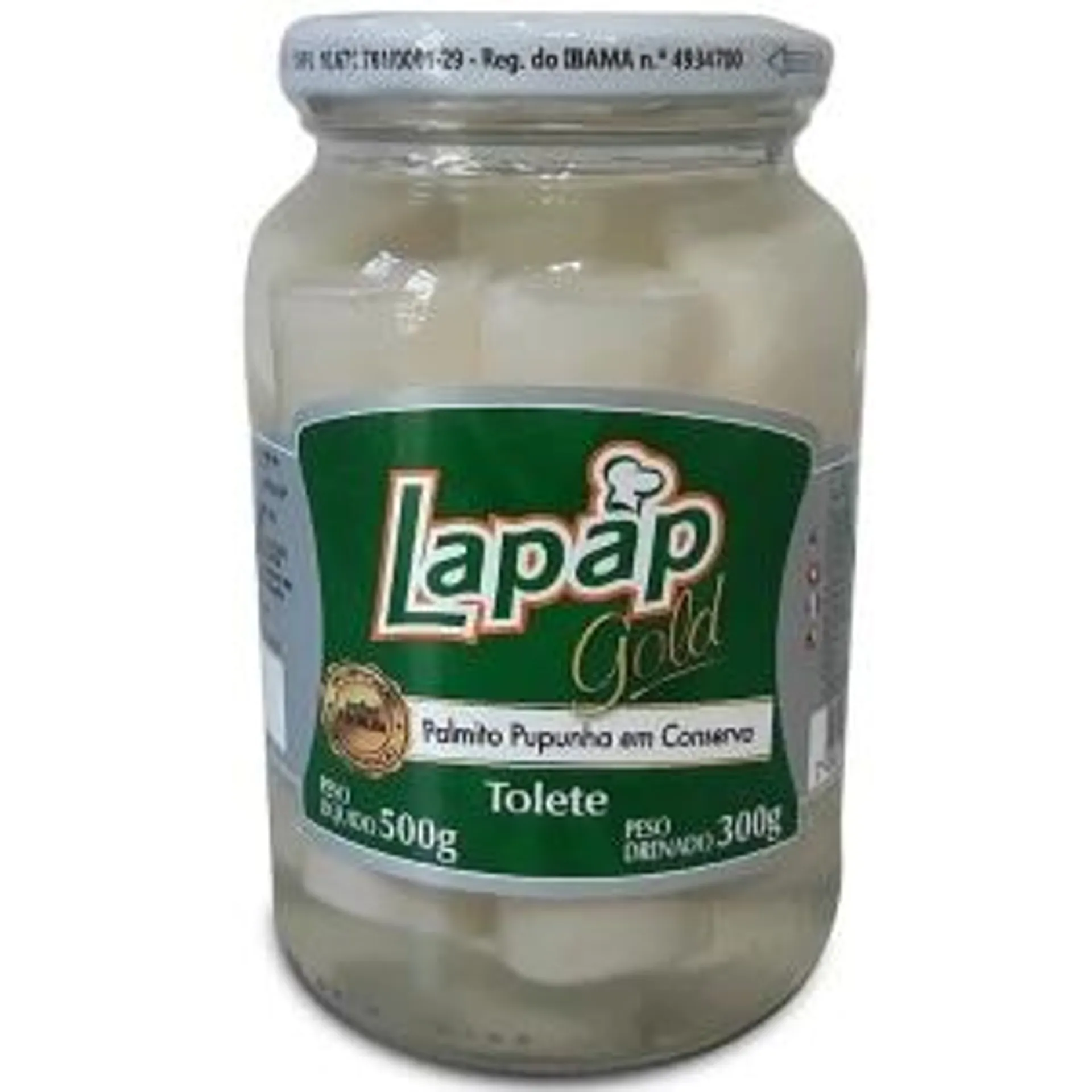 Palmito de Pupunha Tolete Lapap 300g