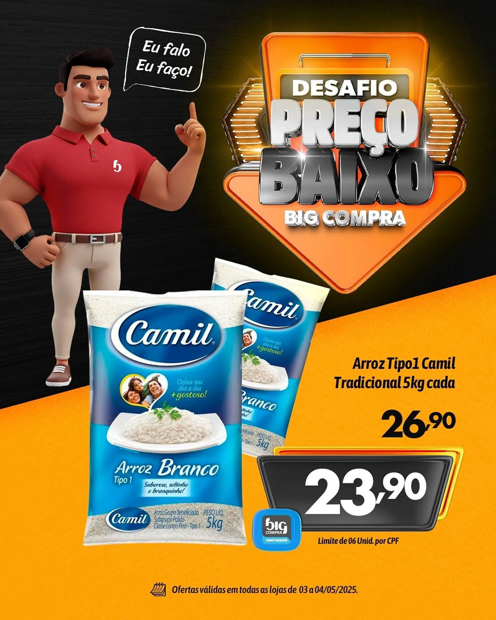 Encarte de Catálogo Supermercados Big Compra 3 de maio até 4 de maio 2025 - Pagina 1