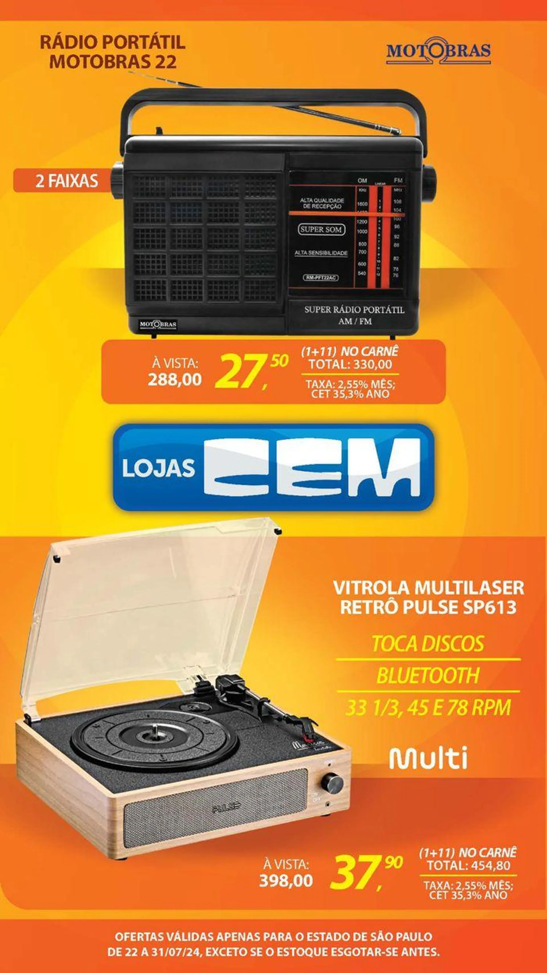 Oferta Lojas Cem - 15