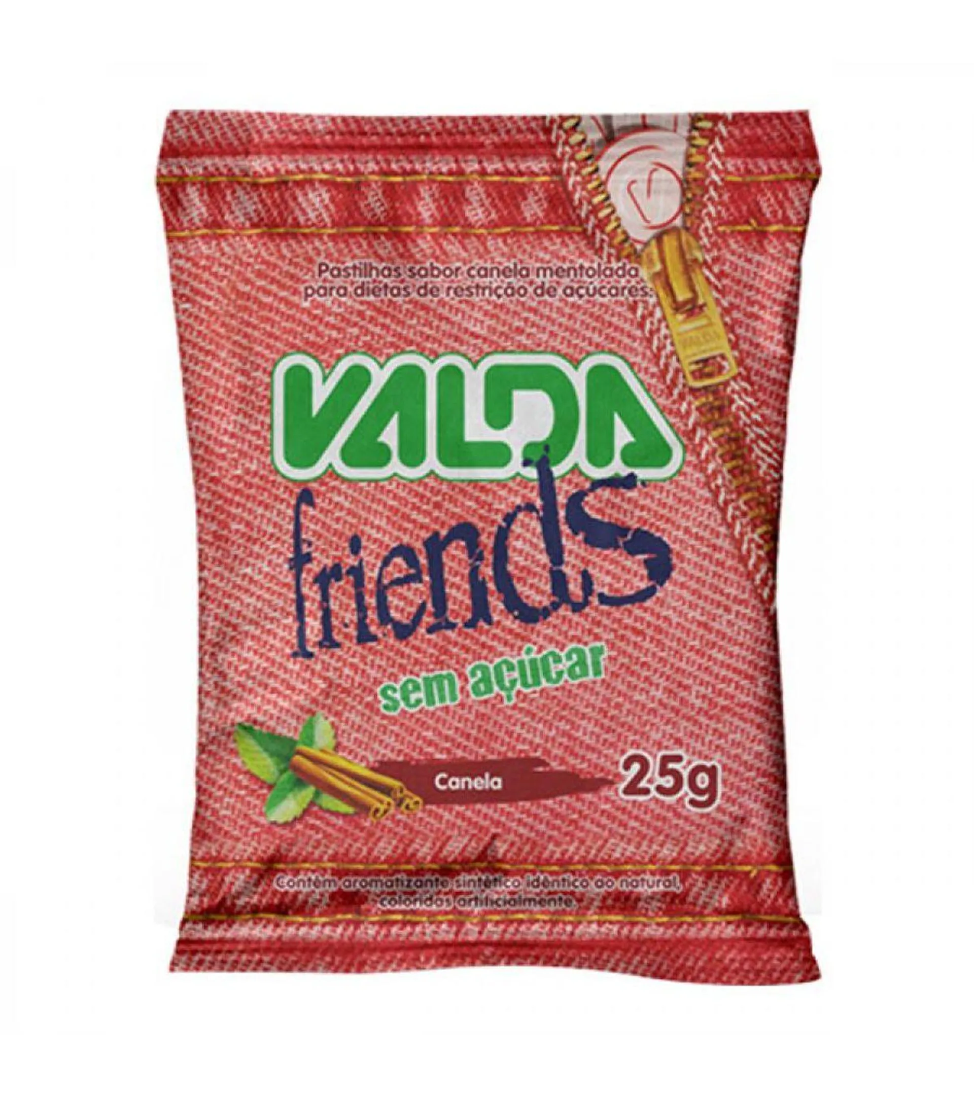 Pastilha Sem Acucar Valda Friends Canela 25g