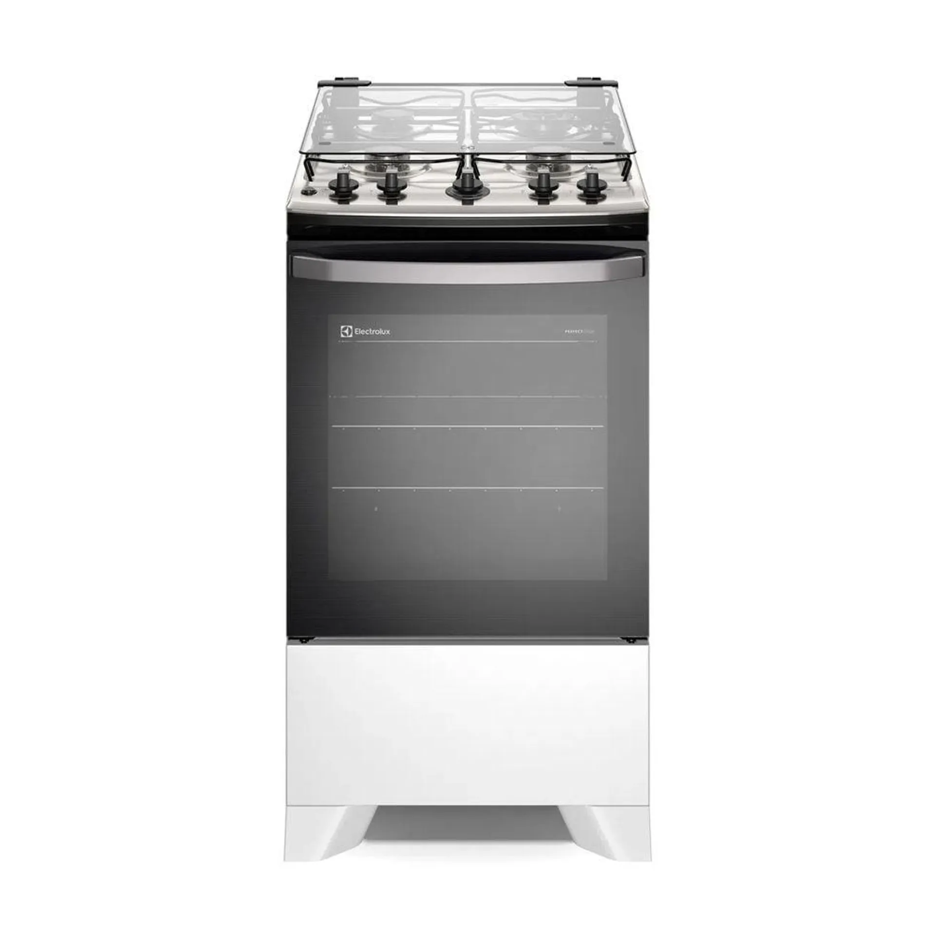 Fogão 4 Bocas de Piso Electrolux FE4IB Mesa Inox Vaporbake Branco Bivolt