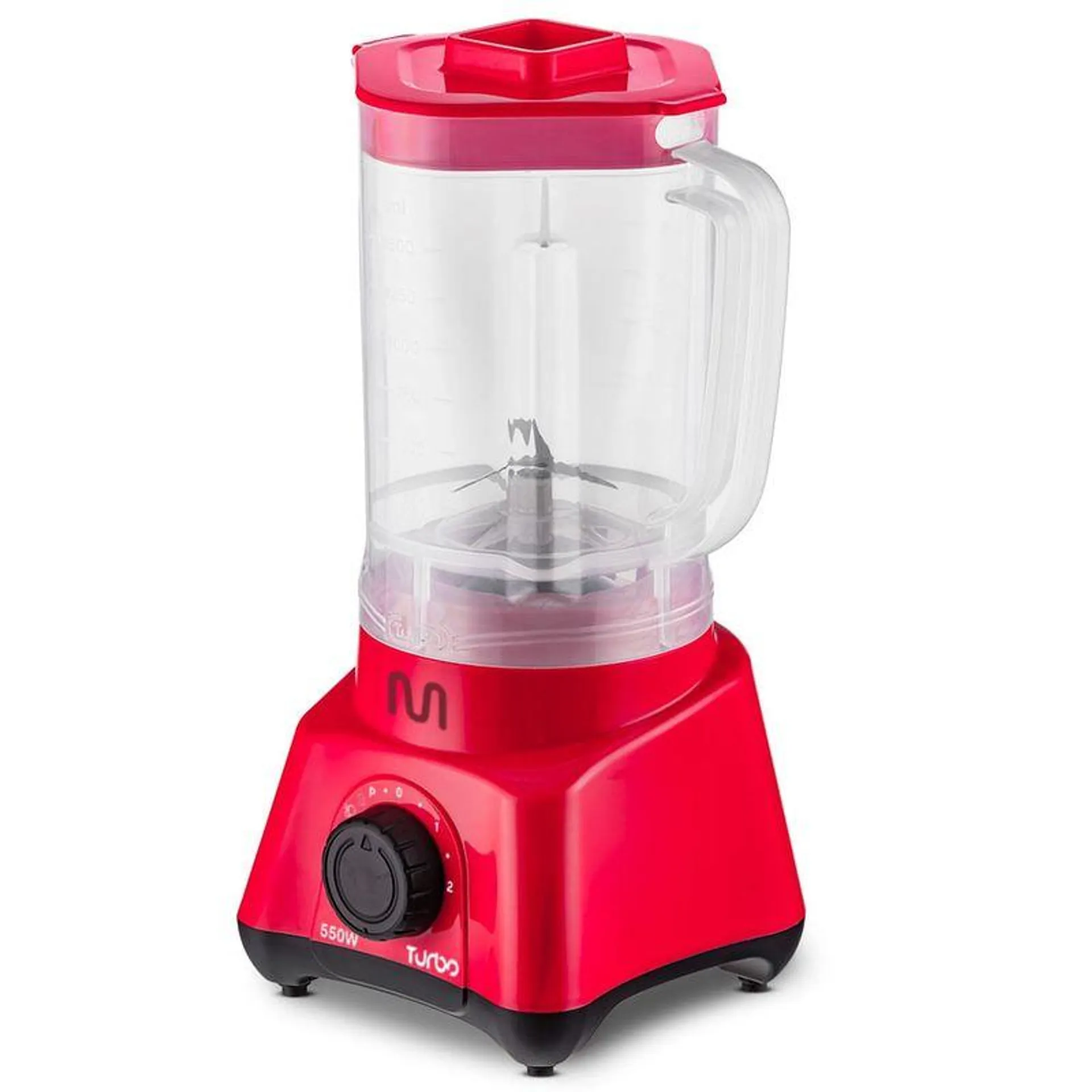 Liquidificador Turbo Vermelho 550W-127V Multi Home - LQ553