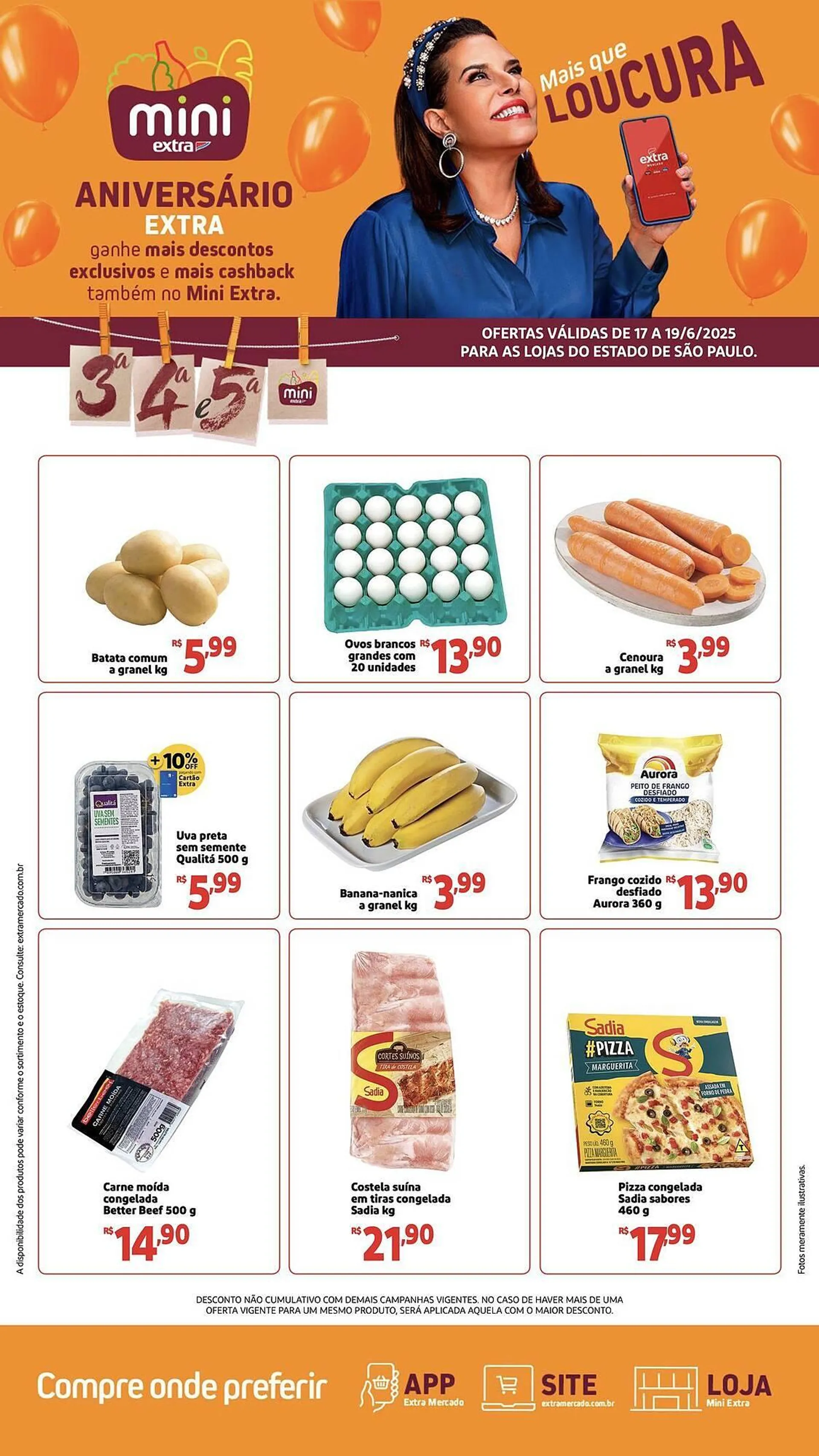 Encarte de Catálogo Mini Extra 17 de junho até 19 de junho 2025 - Pagina 1