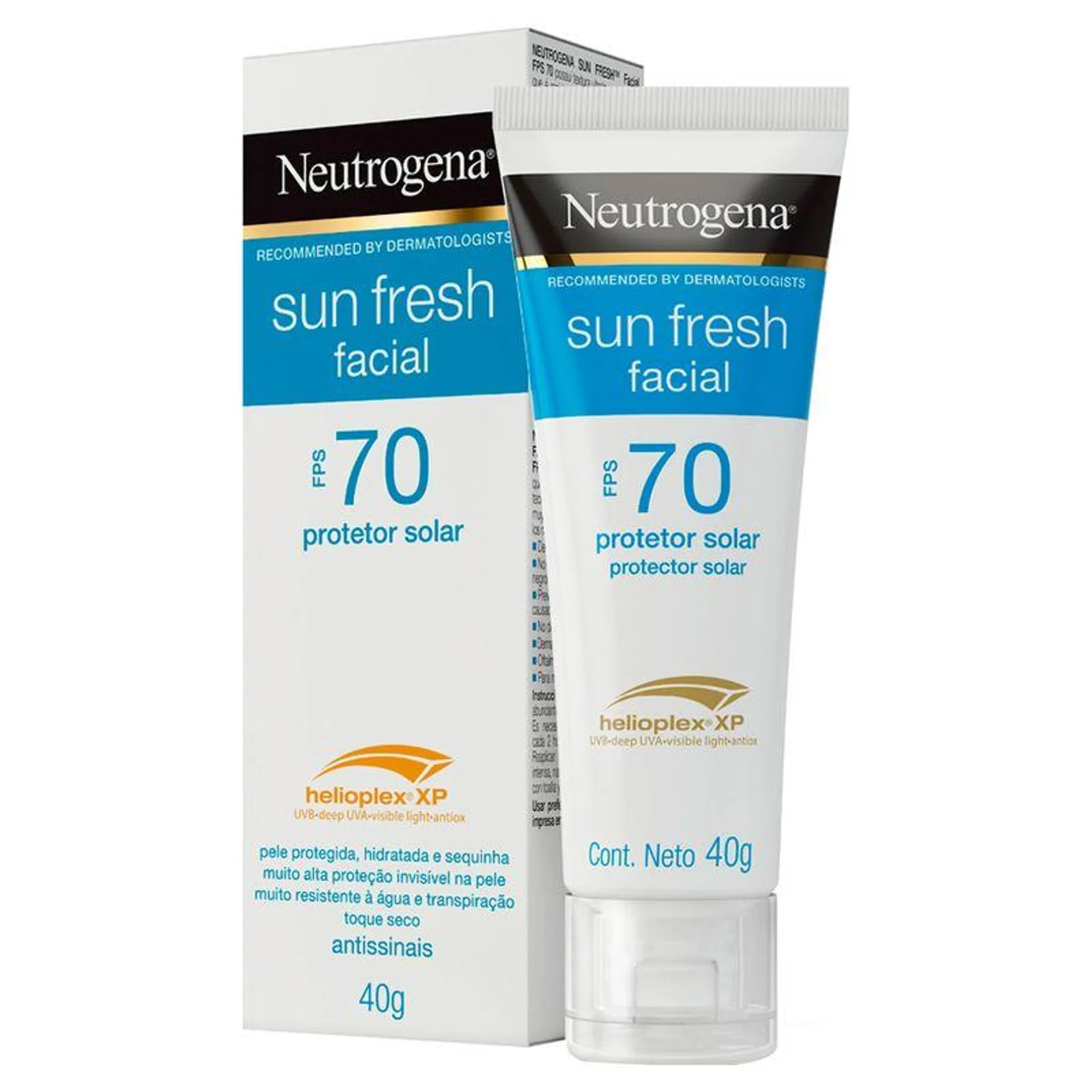 Protetor Solar Facial Neutrogena Sun Fresh FPS70 40g