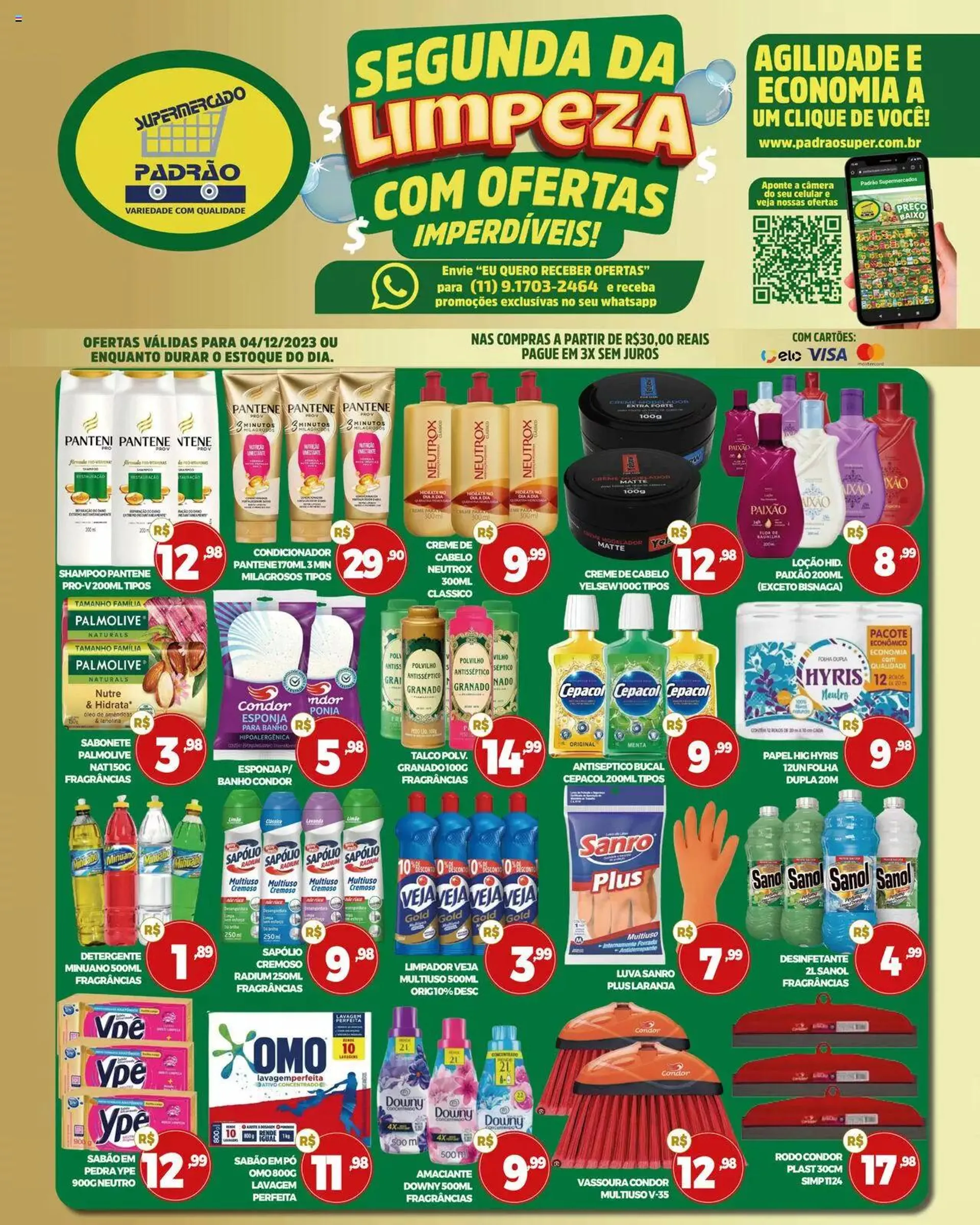 Supermercado Padrão - Ofertas da semana de 30/10/2023