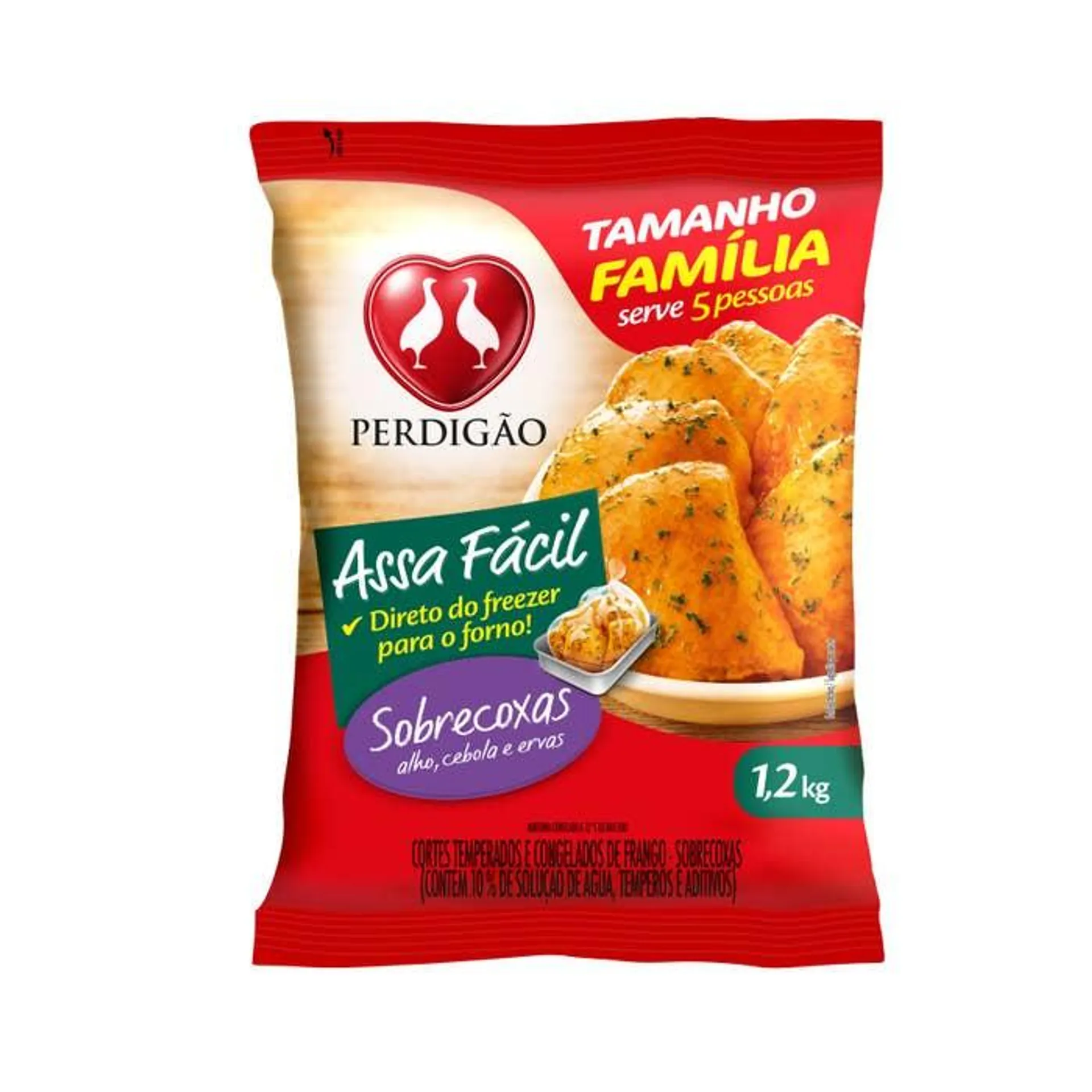 Sobrecoxa De Frango Assa Fácil Sobre Coxa Perdigão 1,2kg