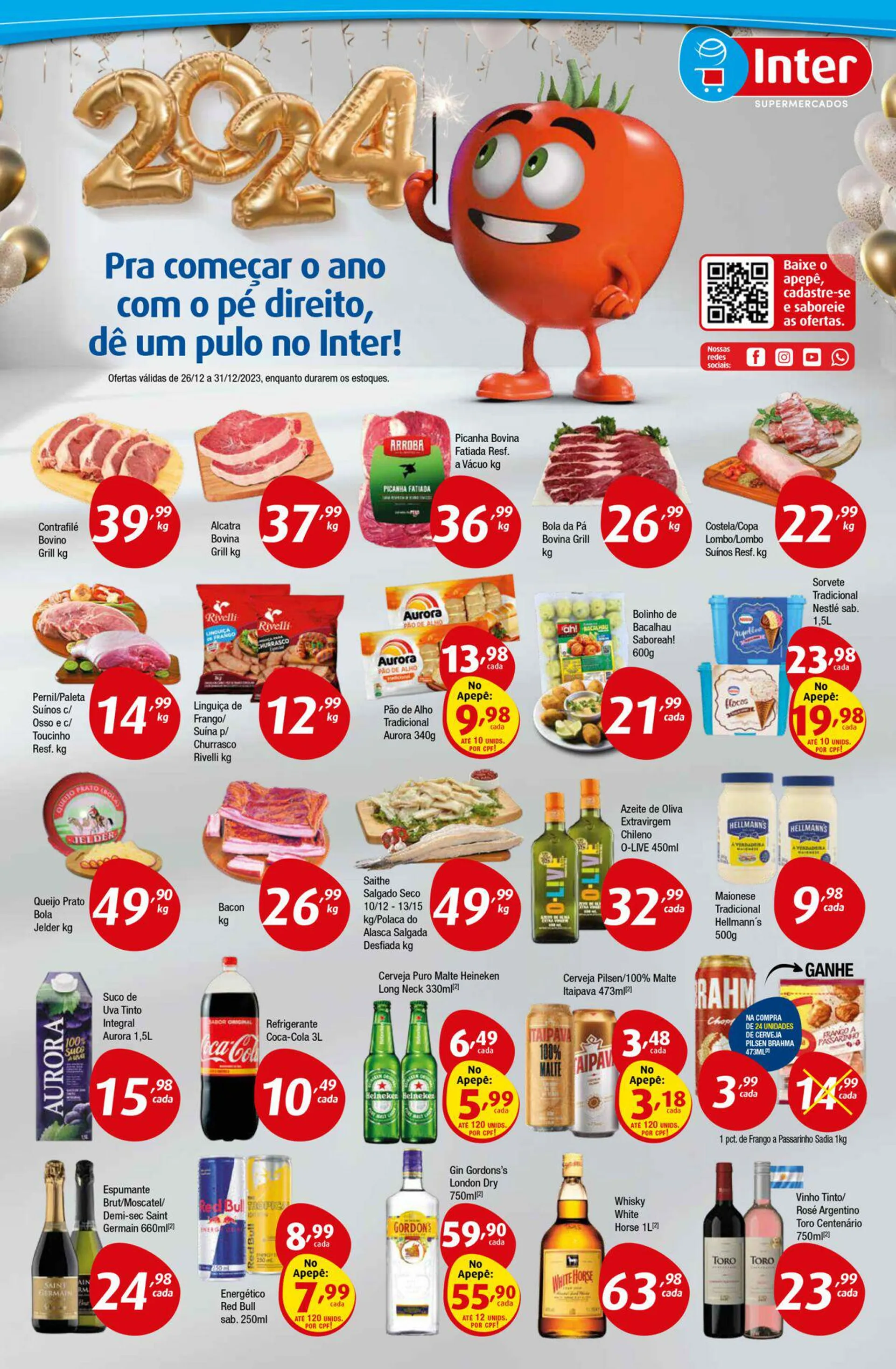 Encarte de Inter Supermercados 25 de dezembro até 31 de dezembro 2023 - Pagina 