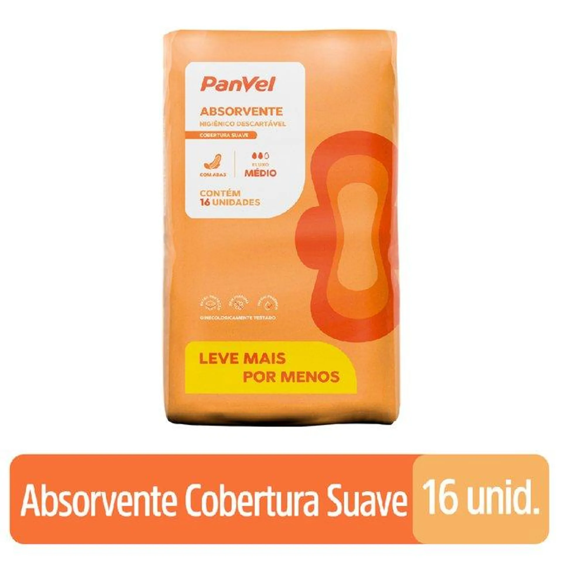 Absorvente Panvel Essencial Suave Com Abas 16 Unidades