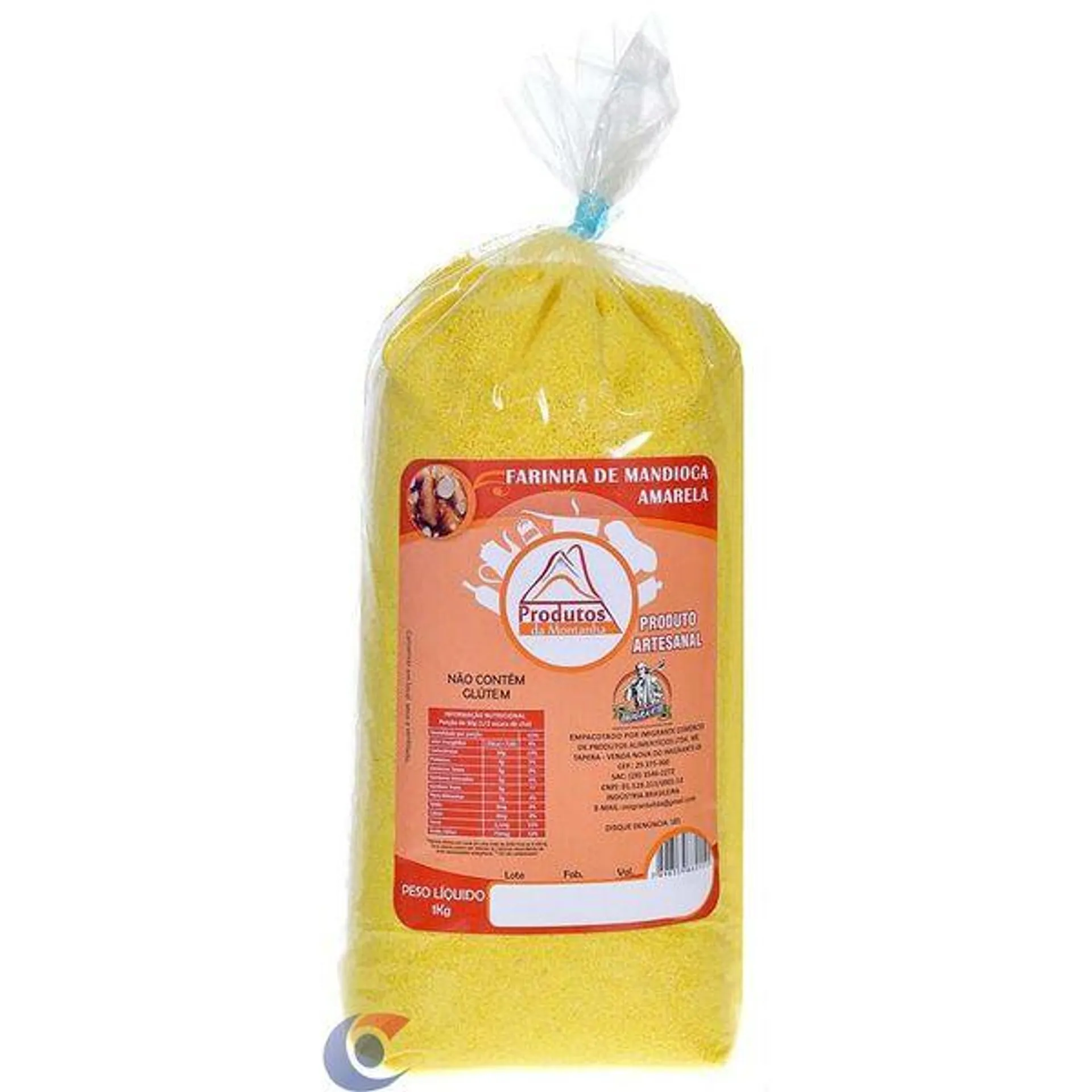 Farinha De Mandioca Amarela Da Montanha 1kg