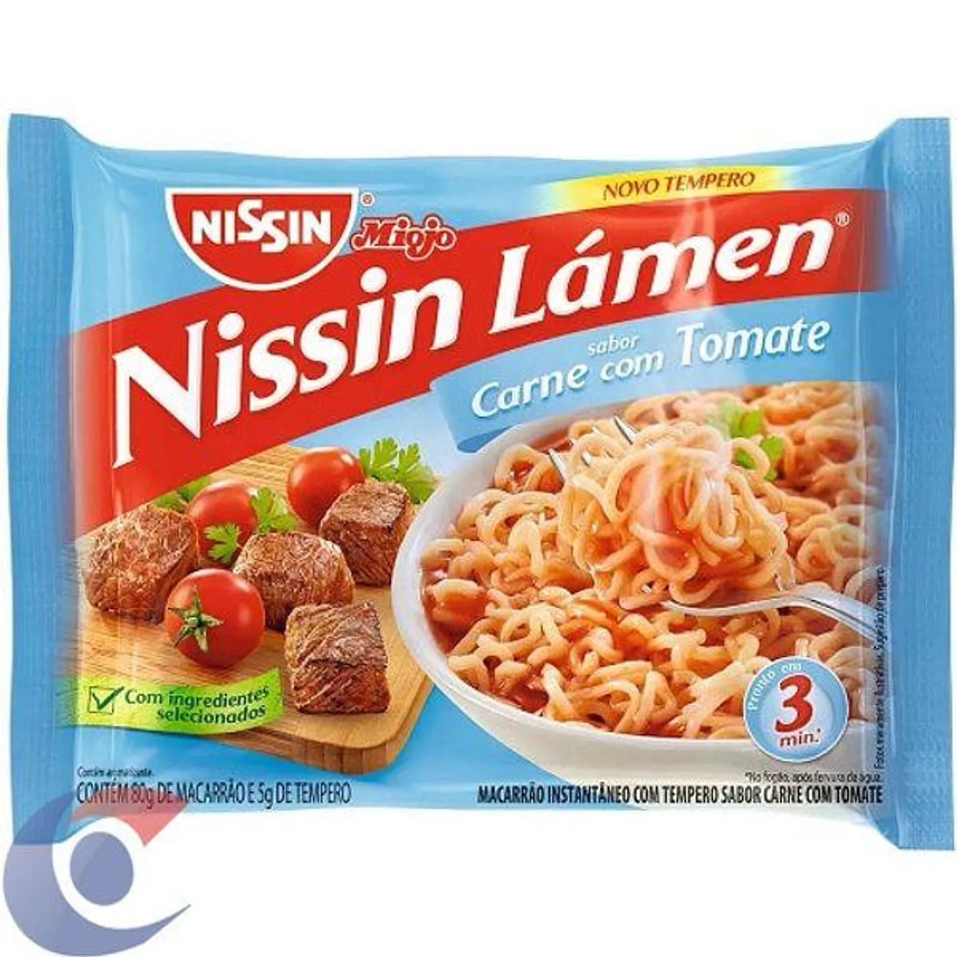 Macarrão Instantâneo Nissin Lámen Carne Com Tomate 85g