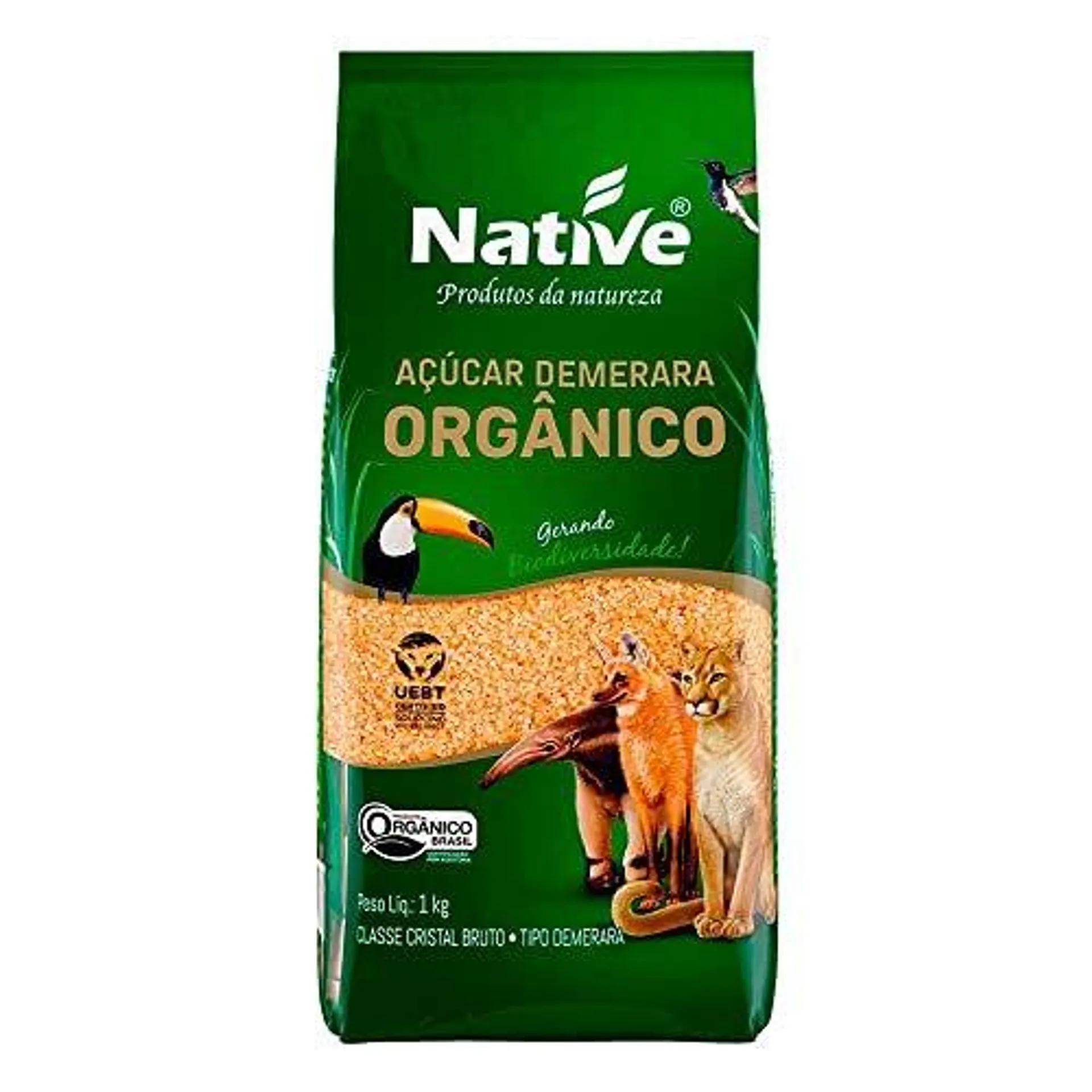 Açucar Native Orgânico Dourado 1kg