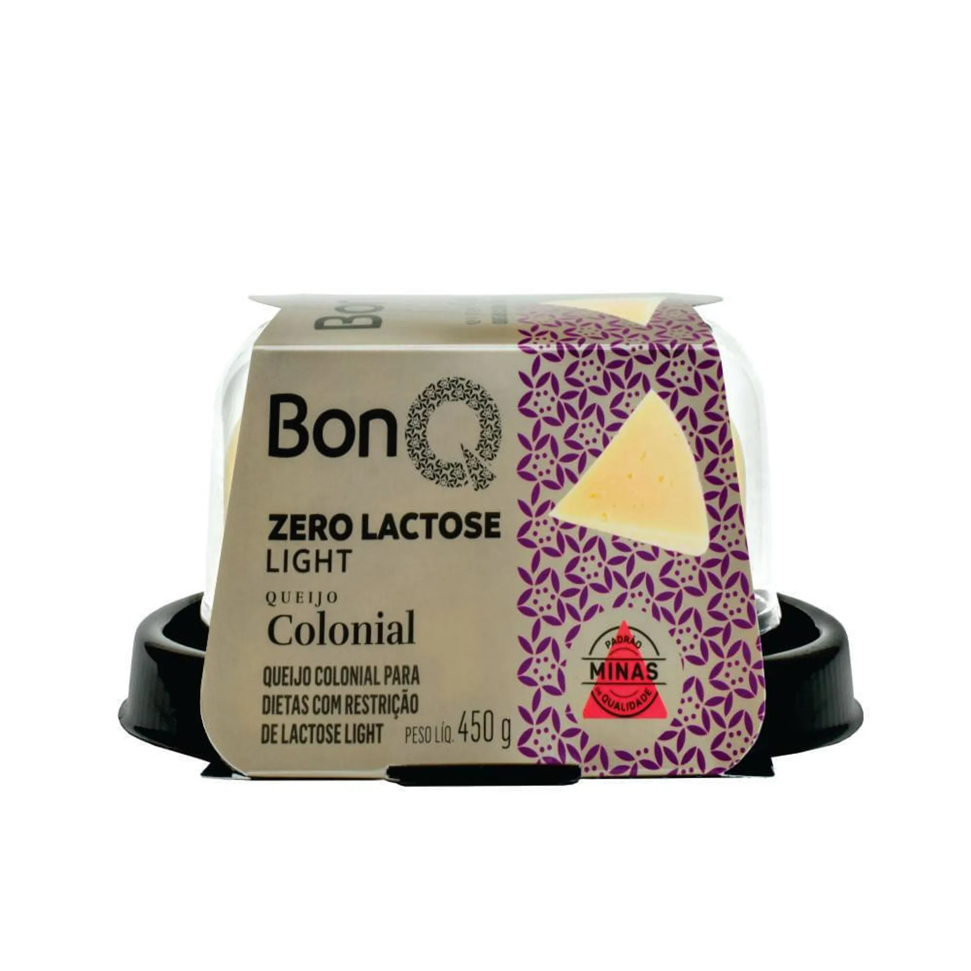 Queijo Colonial Bon Q 450g Zero Lactose