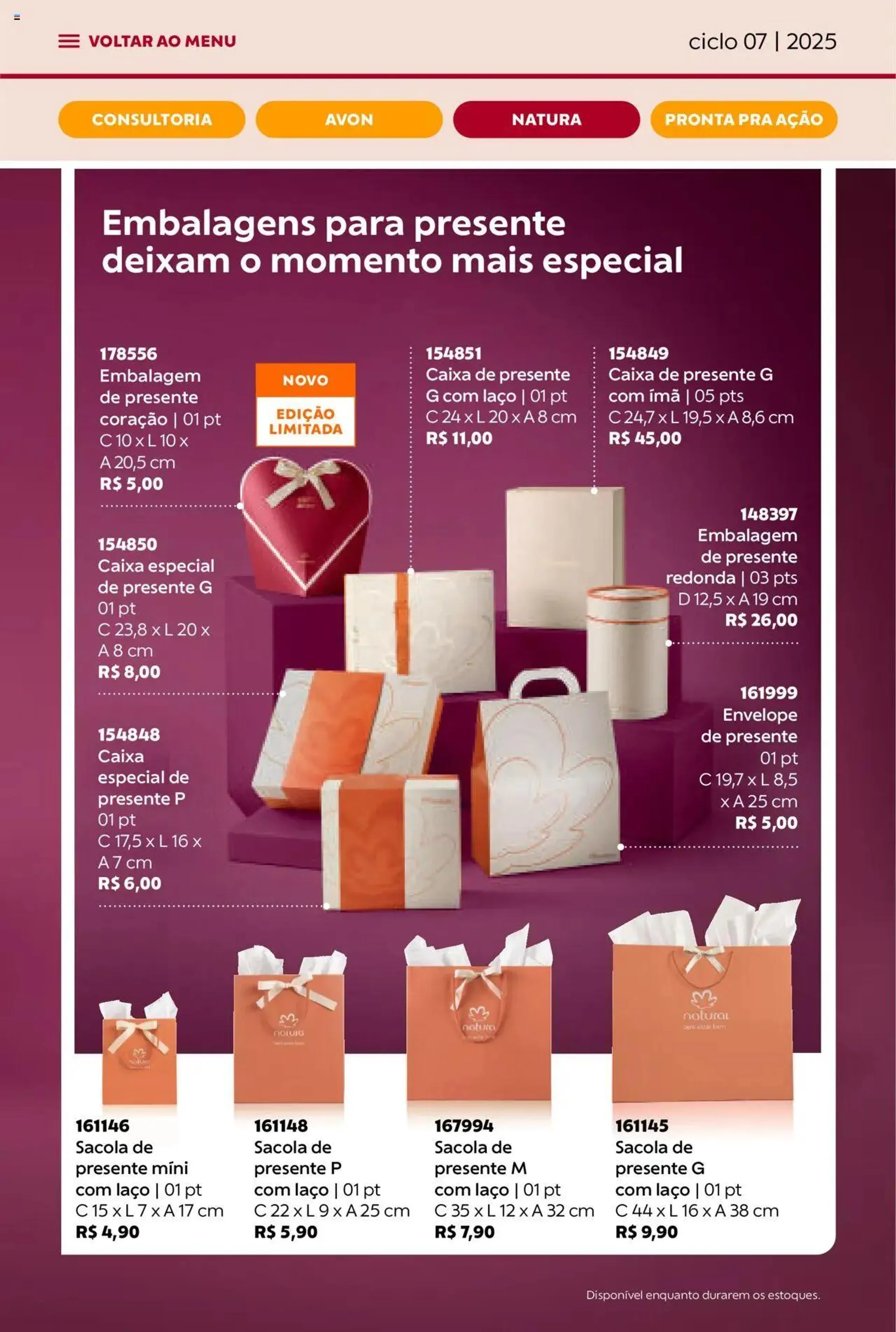 Encarte de Avon - Campanha 07: Minha Consultoria 3 de abril até 1 de maio 2025 - Pagina 78