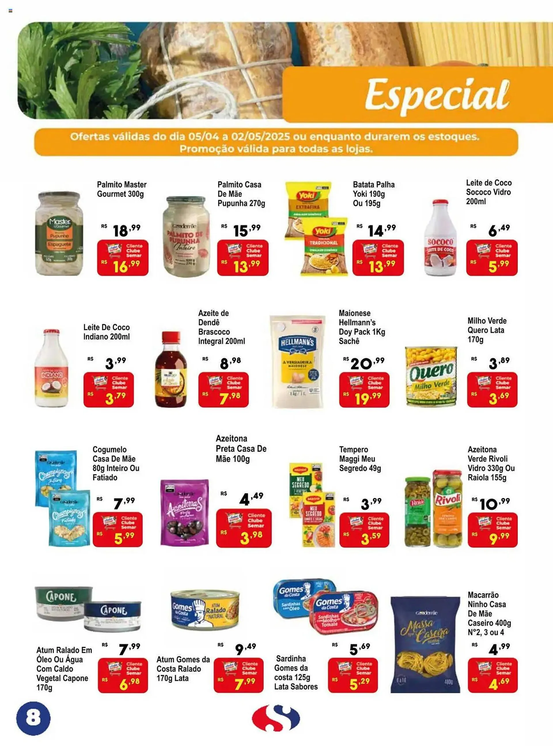 Encarte de Catálogo Semar Supermercado 5 de abril até 2 de maio 2025 - Pagina 8