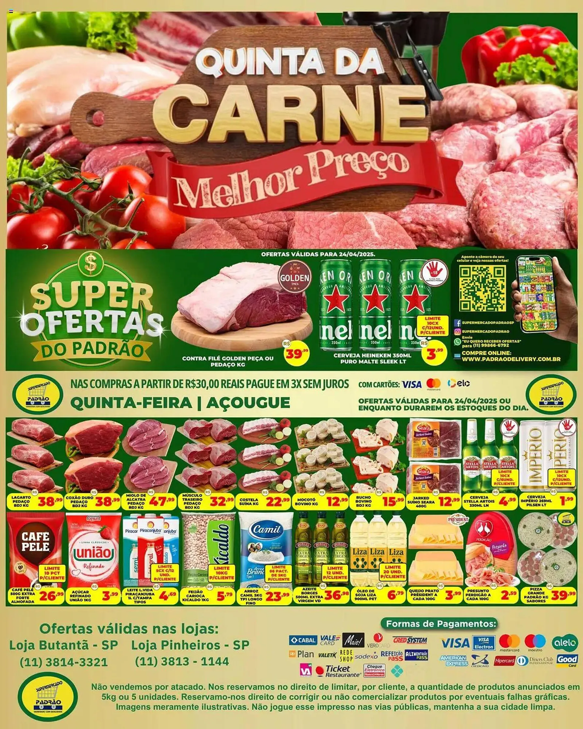 Encarte de Catálogo Supermercado Padrão 24 de abril até 24 de abril 2025 - Pagina 1