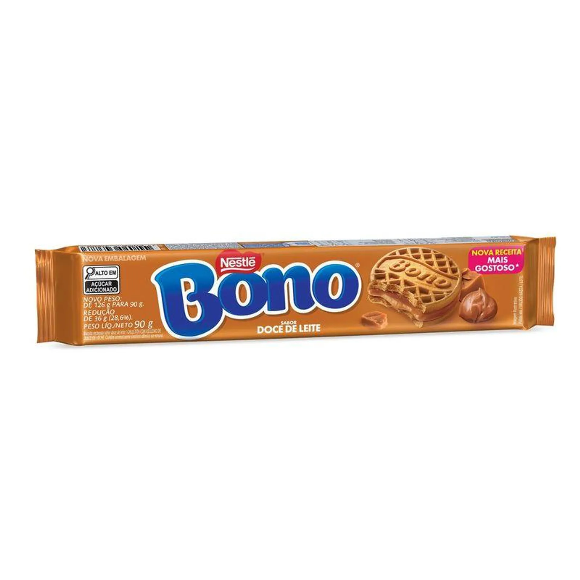 Biscoito BONO Recheado Doce de Leite 90g