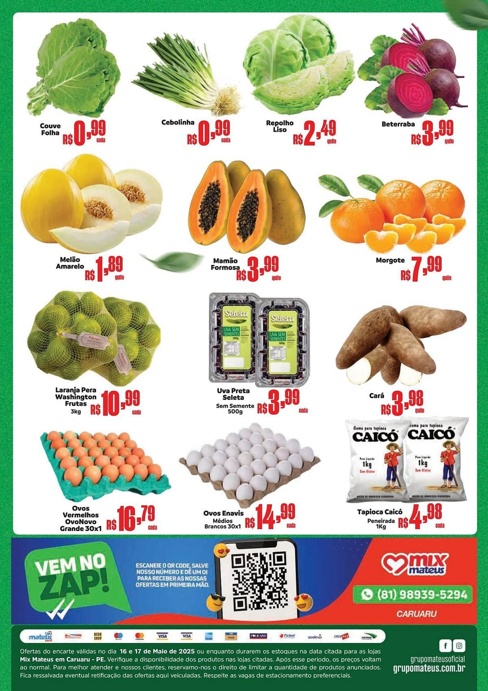Encarte de Catálogo Supermercados Mateus 16 de maio até 17 de maio 2025 - Pagina 2